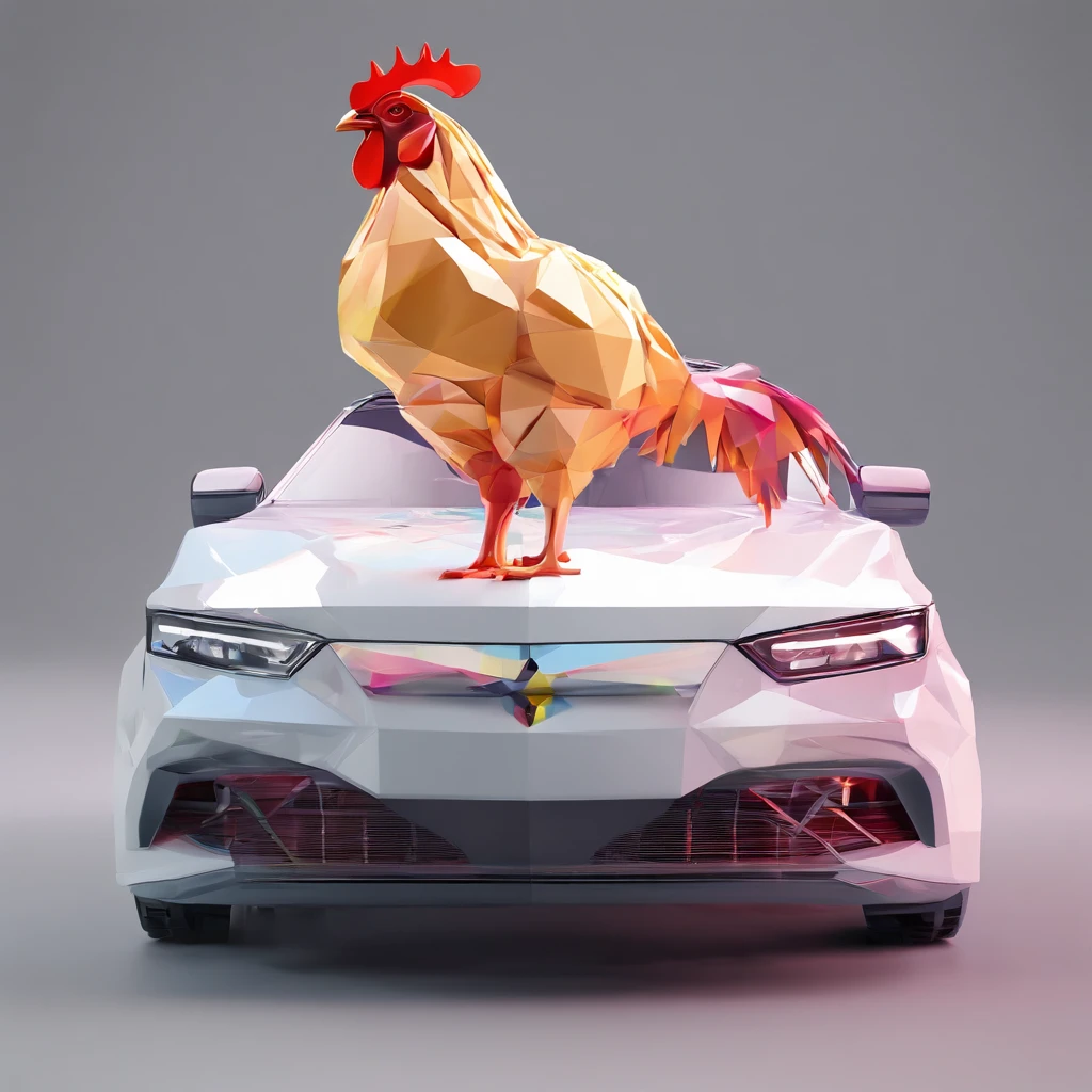 masterpiece,1girl,solo,white hair,long hair,bare shoulders,blush,bottomless,light smile, cleavage,closed mouth,collarbone, (top-down bottom-up) ,all fours,on car,street, car