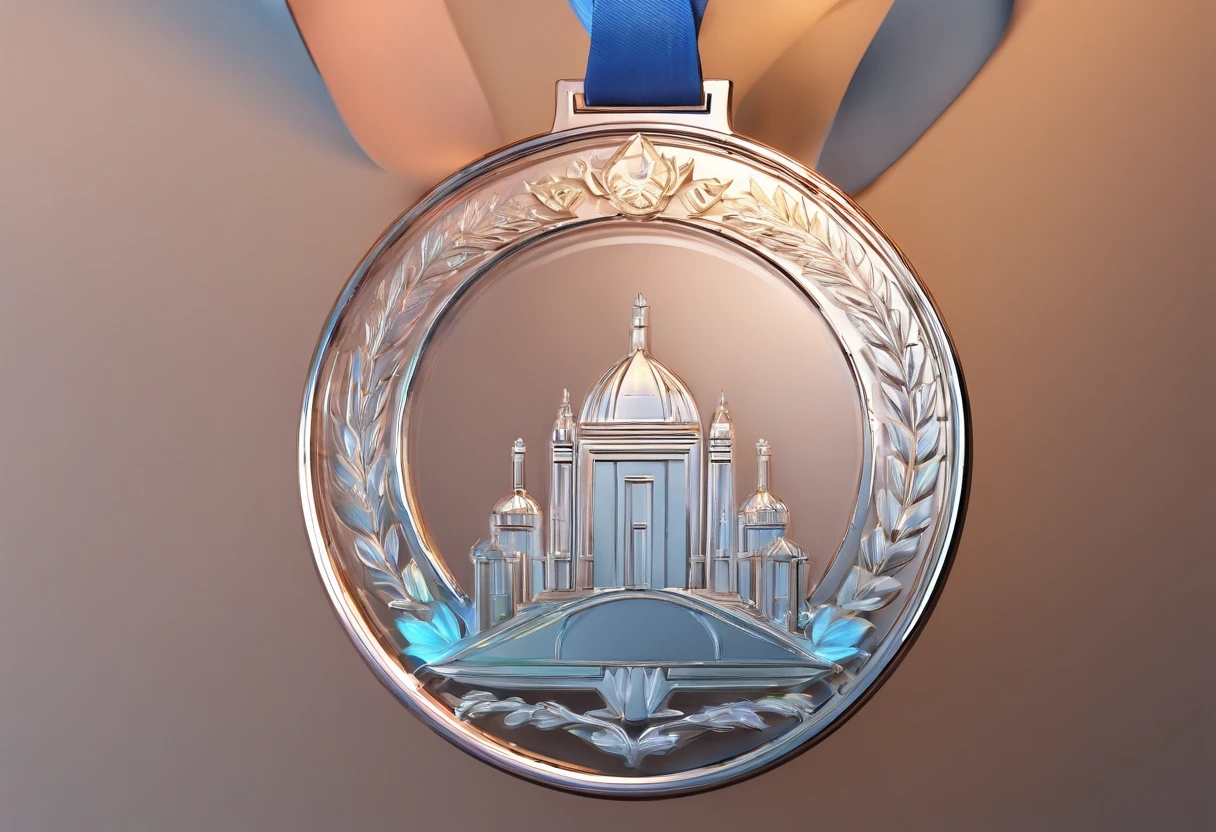 Glass round medal。 Acrylic frontal