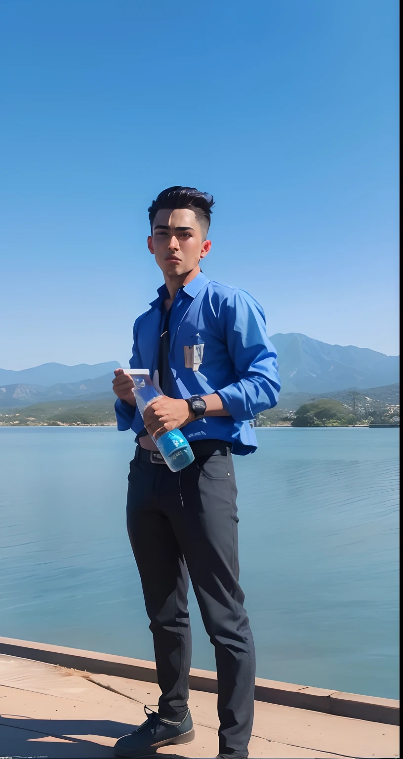 Handsome boy ultra realistic,  --v 4