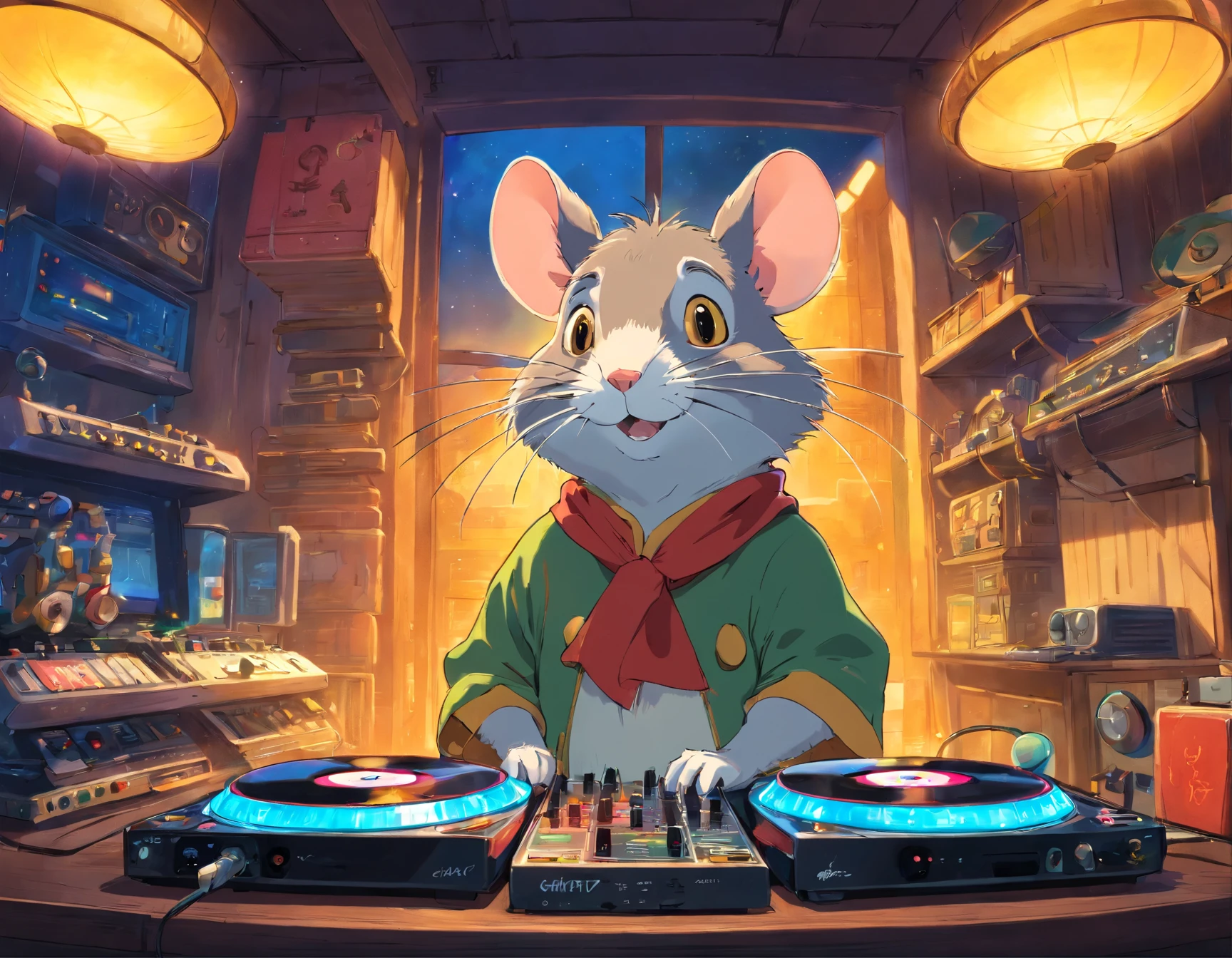DJ Rat　charicature