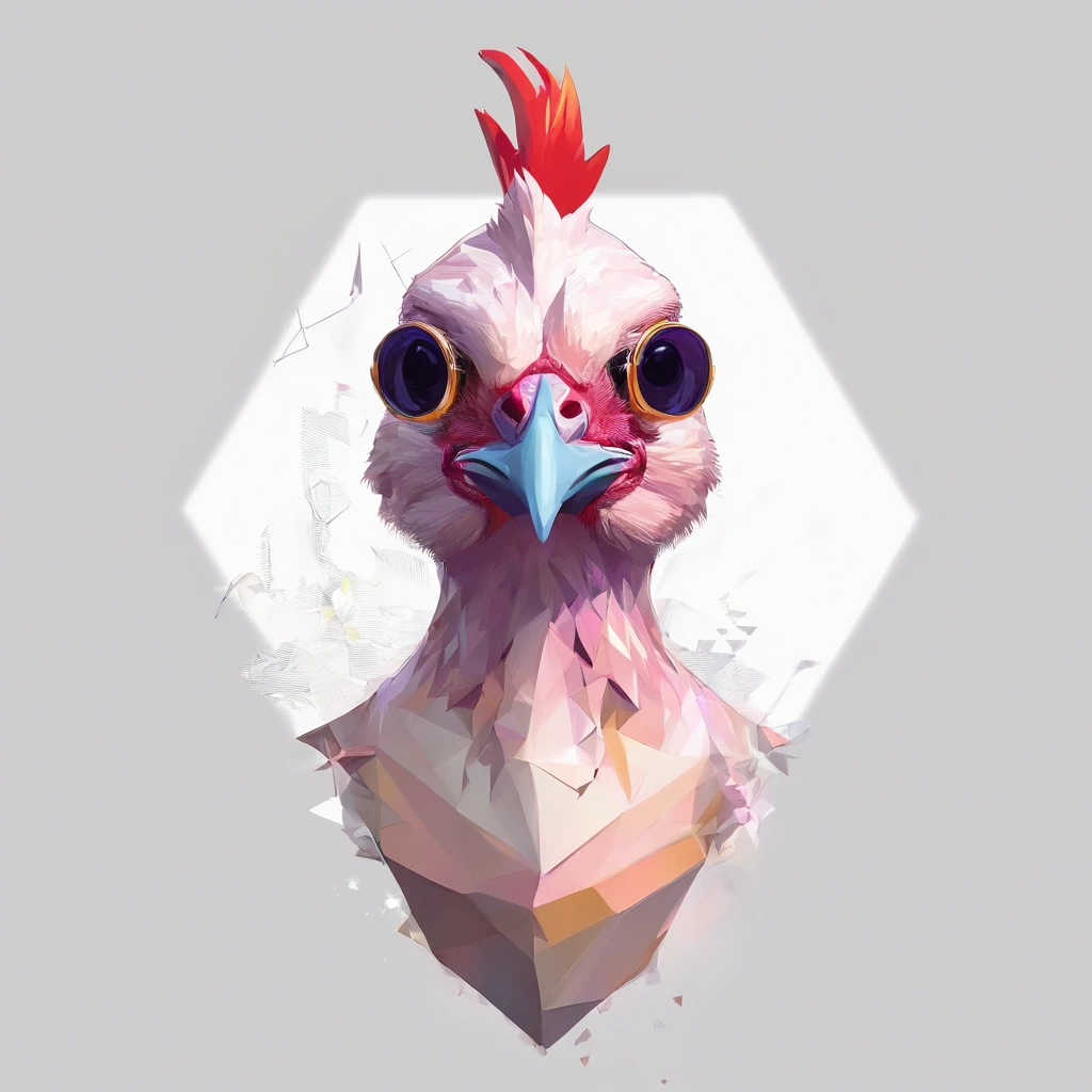 The face is a chicken、The head is a chicken、sexy underwear、flying though the air、((From the neck down is a human female))、((Chicken Man with only the head))、body builder、pop music、colourfull、full body Esbian、The head is a chicken-bird human、body builder、Dynamism、Powerful、It's an image that surprises everyone........、Perfect alignment, Jacket Chicken Human Cute Head,Crystal Vase,Rose flower, Wearing sunglasses, cheerfulness, Standing position, Abstract beauty, Centered, Looking at the camera, Facing the camera, Approaching perfection, Dynamic, Highly detailed, Smooth, Sharp Focus, 8K, hight resolution, Illustration, art by carne griffiths and wadim kashin, White background、Bewitching、Nasty、Full body angle、chest、open-shirt