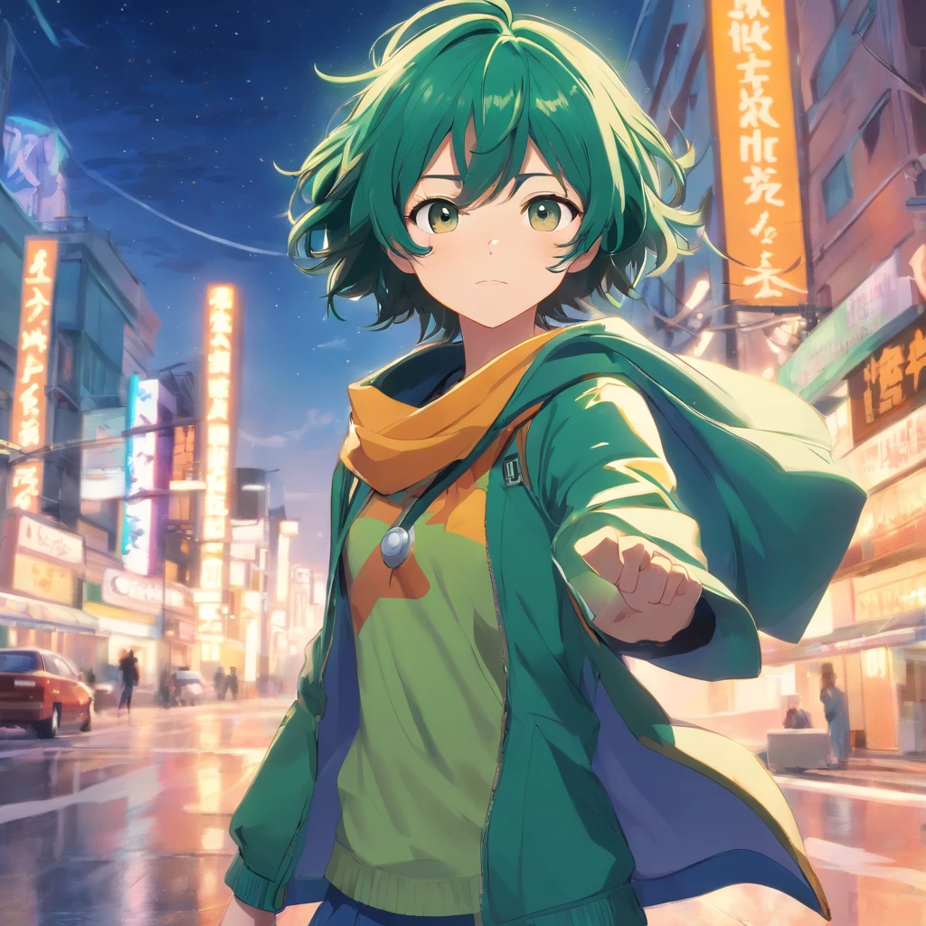 masterpiece, top-quality, 4K, Animeman Midoriya, My Hero Academia, My Hero、Ochako