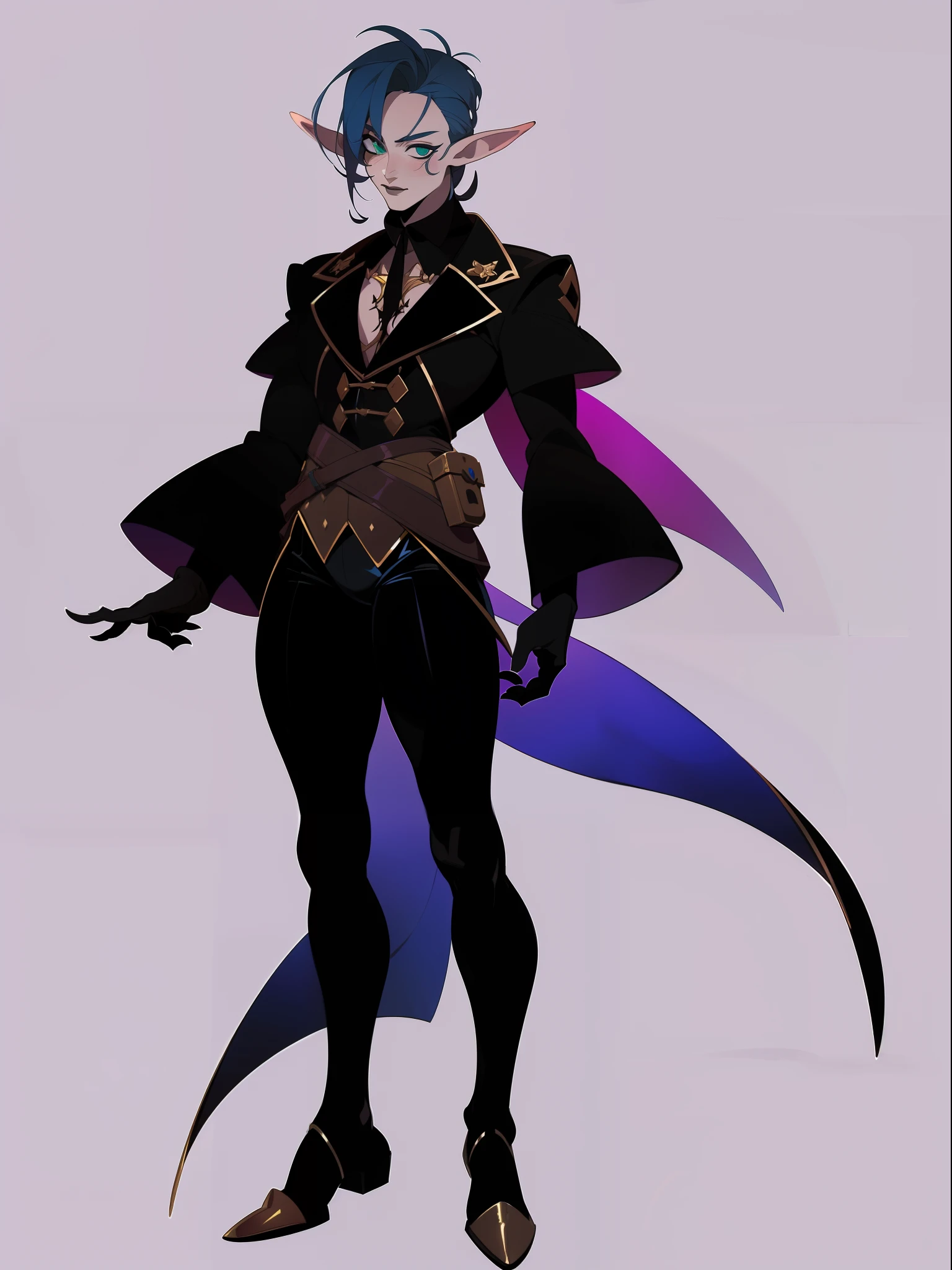 ((1male)), ((character concept adopt)) , fullbody, handsome tiefling, horns, . stands upright, naked