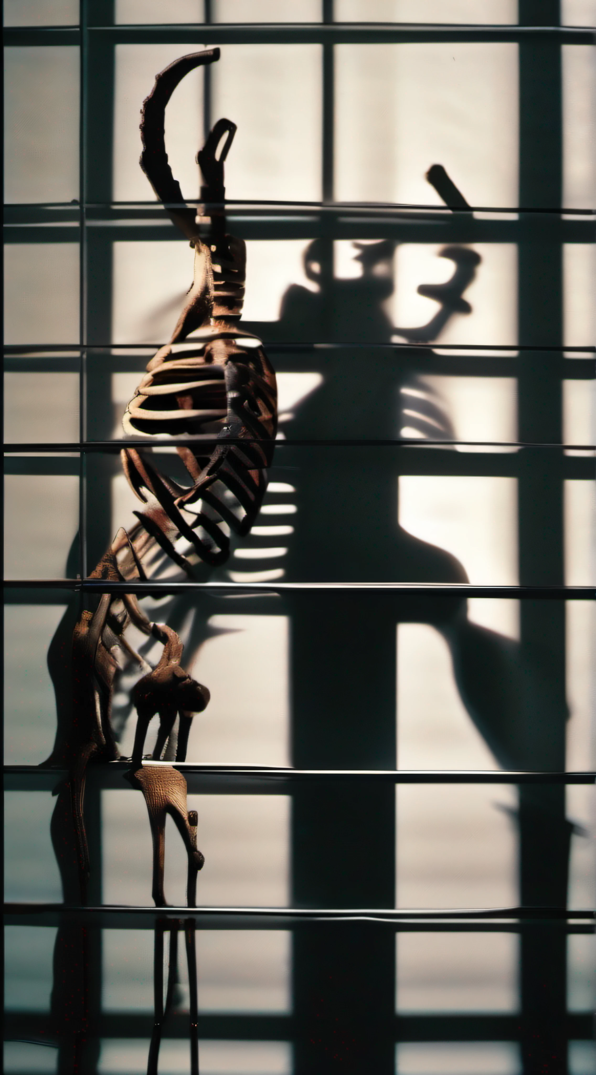 "(The best lighting, alto contraste, oscuro, dramatic),(Chica rubia junto a una cabra negra gigante, Open the rib cage, feto, autopsia, huesos humanos, sangre por las paredes). Luz Caravaggio"