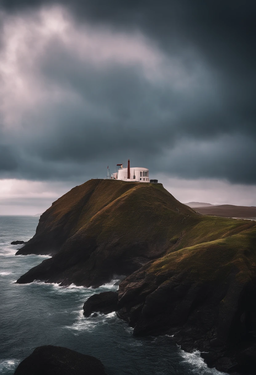 high qulity，droid，Stormy Coast style，Futuristic，wide angles，hight contrast