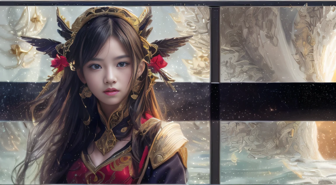 Fantasy Brunette Fairy Tale 32K,复杂,ellegance,highly detailed,A majestic,Digital photography,Top cinema lenses,surrealism painting,Broken rubies,Beating magic,Entwined water magic,(tmasterpiece,Cinematic light,Fine beautiful eyes:1.2),hdr,Void 5 Energy Storm,(China 1 girl,Black eyes:1.5),Rouge skin,Glowing skin,(sitting on the stone:1.5),delicated face,Black color hair,Wear a palatial red cape,cropped shoulders,The legend of the fantasy fairy,long skirt,Beautiful platinum armor,Rained,big breasts beautiful,looking at viewert,Face away from the camera,tmasterpiece,Side upper body,Side portrait close-up,Water Goddess 32K,Side shot,Complex arena,Aurorabackground,A majestic,Digital photography,full bodyesbian,surrealism painting,Broken rubies,Beating magic,Entwined water magic,(Cinematic light),hdr,Void 5 Energy Storm,(China 1 girl,Black eyes:1.5),Onlookers(sitting on the stone:1.5),Black color hair,Put on palatial gold armor,A lot of people grass,Beautiful platinum armor,big breasts beautiful,facing away from the audience,fully body photo, Asian woman colorful bells,Black hair and two-tailed black eyes, In a quaint city, wearing a hanfu、Silk top linen long skirt, Fight humanoid robots with gold thread, Use large slicers, Equipped with a long mahogany cold gun, Fire Thunder Attack Magic, Fire flames into the sky, Magic Attacks, Fireball launch, Quick click, blasts, hand to hand combat, Fighting, Roundhouse kick, jump kick, Applause broke out, Punch face, Open mouth, Screaming, , Side shot, rear shot, Back shot, Behind the lens, Masterpiece, realist detail,Real human photos,32K,Telephoto photo,tiny model,deep in the night,Lunar soil,
Wait for it to start