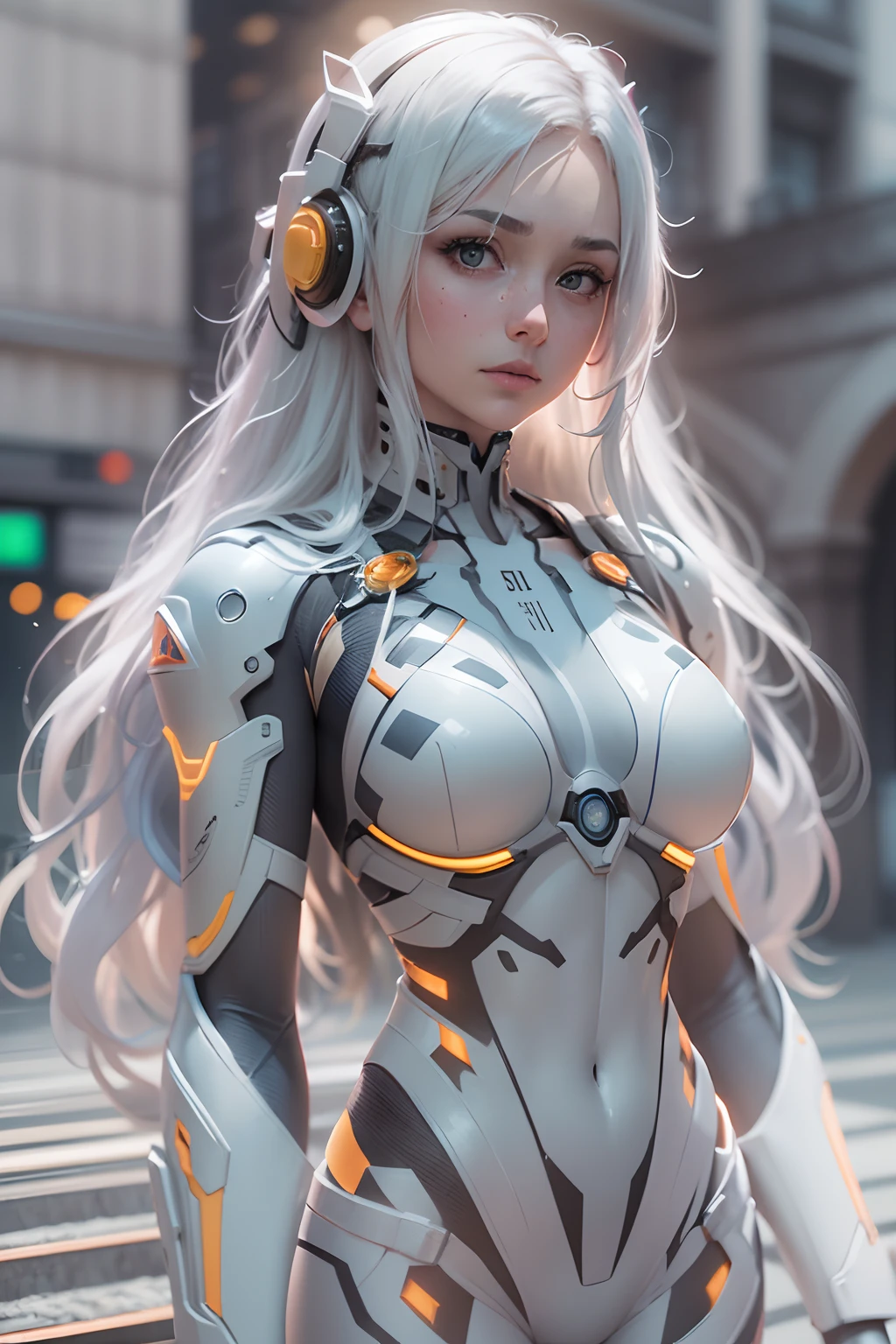 (((A girl))), ((Best Quality)), ((masutepiece)), (Detailed: 1.4), (Absurd), 19-year-old woman in a microthong in the style of Simon Beasley, Genesis evangelion neon style clothing, 2 piece clothes, Long white hair, Arm Tattoo, cybernetic hands, pastel, centered, scale to fit the dimensions, NFFSV (High Dynamic Range),Ray Tracing,NVIDIA RTX,Hyperresolution,Unreal 5,Subsurface dispersion, PBR Texture, postprocessed, Anisotropic filtering, Depth of field, Maximum clarity and sharpness, Multi-layer Textures, Albedo and specular maps, Surface shading, Accurately simulate the interaction of light and materials, Perfectly proportioned, Octane Render, duotone lighting, Wide aperture, Low ISO, White balance, the rule of thirds, 8K RAW, Crysisnanosuit