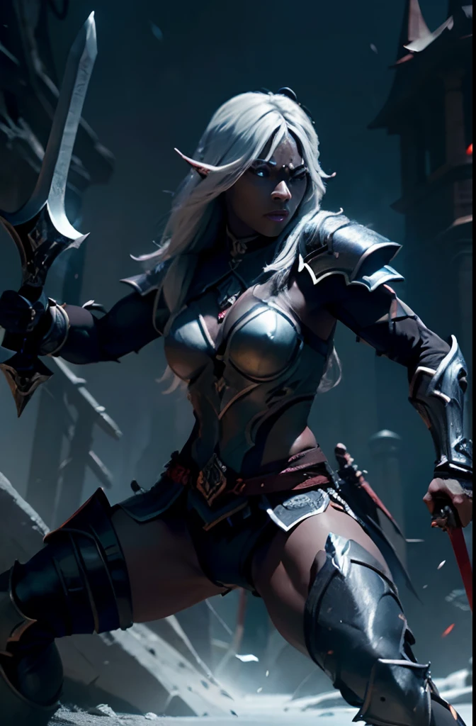 （（best qualtiy））， （（tmasterpiece））， Gentle orc girl，Flowing hair，Sharp claws，Leather pants and boots，Dim Room，Multi-layered，Correct ray casting，Shadow detail，Ultra-clear，Authentic textures，Volumetriclighting，rendering by octane，4K分辨率，Popular on artstation，tmasterpiece