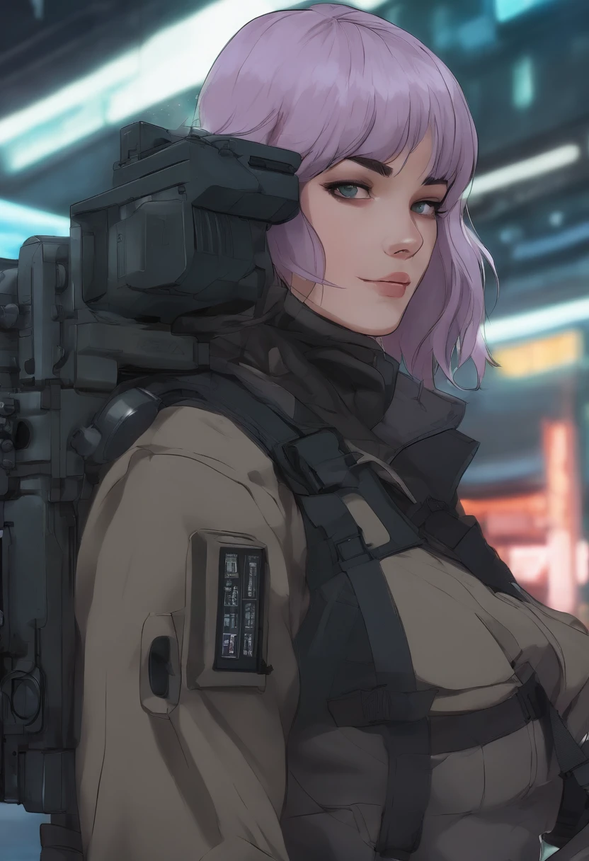 Ghost in the Shell,bontage,Cute,teens girl,machine guns,