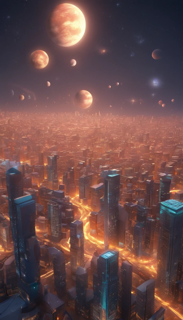 Single cities float in the universe