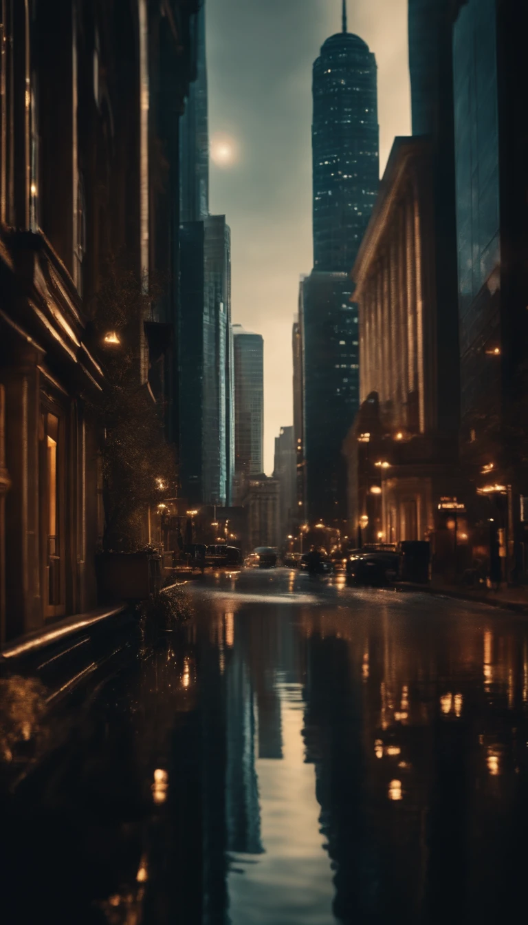 Single City floats in the universe