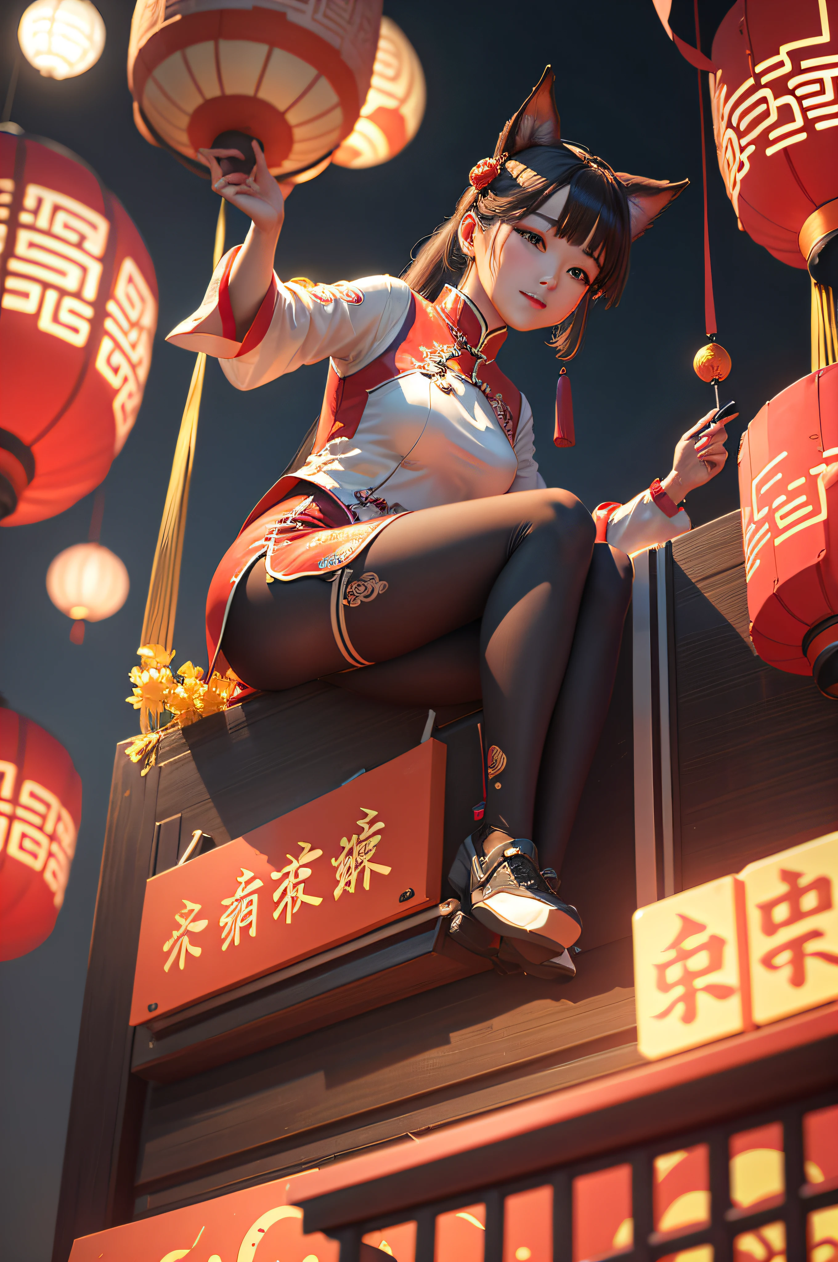 futuristic high quality,Chinese Mid-Autumn Festival elements, national day, China,