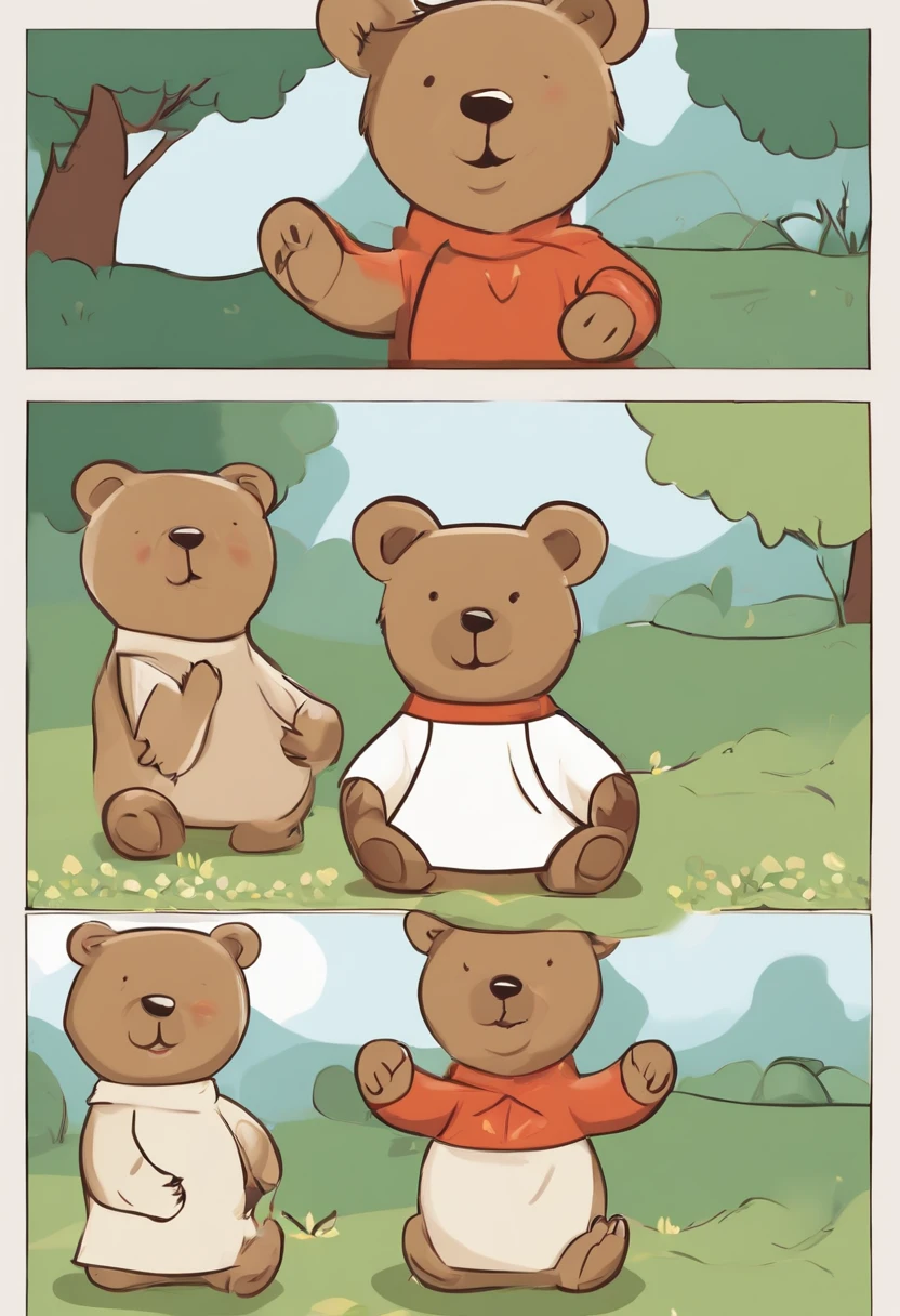 Various forms of expression
little bear,cheerfulness,Angry,Coquettish, expressing love,Description of the scenario with waving and so on, as anillustration set, With bold comic lines, Cute style, Stick figure style, Dynamic pose,White, f/64 group, Relevant personality,old meme kernel,Chalk ar 157:85 50--niji 5 --s 400 --Style cute --s 2