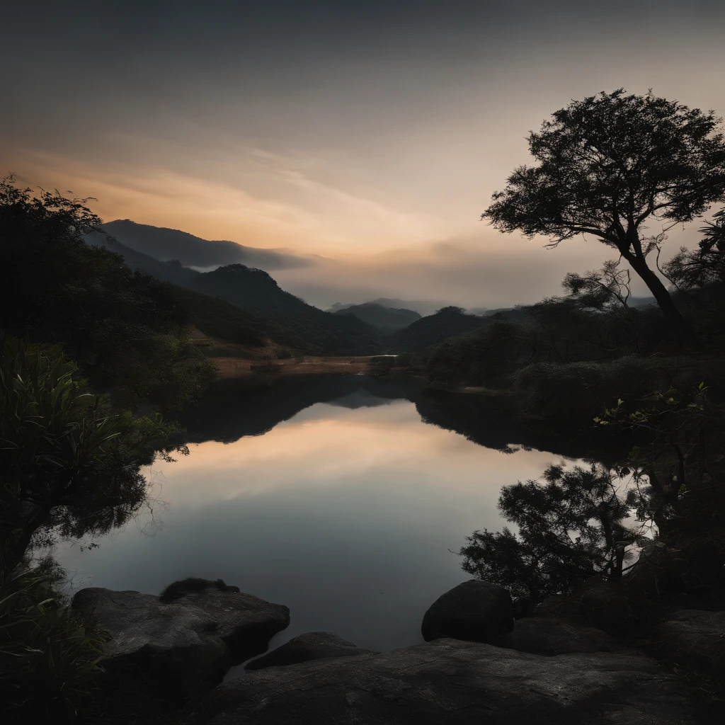 Countryside view,Mid-Autumn Festival night,Full Moon Landscape,The sky is clear at night,Realistic landscape photography of cliff side on top of a rural hill,Professional high-quality nature digital photography,Broad field of view,country scenery,Bushes in the moonlight,Cliffside moonlight 1 white Phalaenopsis orchid,Clear and transparent lake water,Boulders,cobblestones,A majestic,Yamakawa,dead tree,falling leaf,Simple and beautiful,Minimalist,black andwhite+Cyan dark+Dull yellow tones,Beautiful skies,The vision is hazy,Nightmare vision,Dark fantasy plot,perfect compositions,hyper HD,8K分辨率,the detail,Rain trails,dampness,water stain,Ultra-wide-angle long-range shooting,Jack Guzman's environmental art photography,realisticlying,cinematic compositions,Volumetriclighting,vividness, A detailed, stunning skies, Colorful clouds float,true to life, Pubic area is clear, flawless perfection, Digital SLR, 16k, 1024, 2048, 4096, A detailed, Sharp, best qualtiy, high qulity, absurderes,unmanned background,The is very detailed、Detailed lighting shadows,Trends on ArtStation、iintricate、high detal、dramatics、Midjourney Art,hdr shot。(Faraway view,Super deep view,ultra-wide-angle,Microfocal length lens:1.2)(realisticlying:1.4)tmasterpiece、high high quality、Beautiful photography