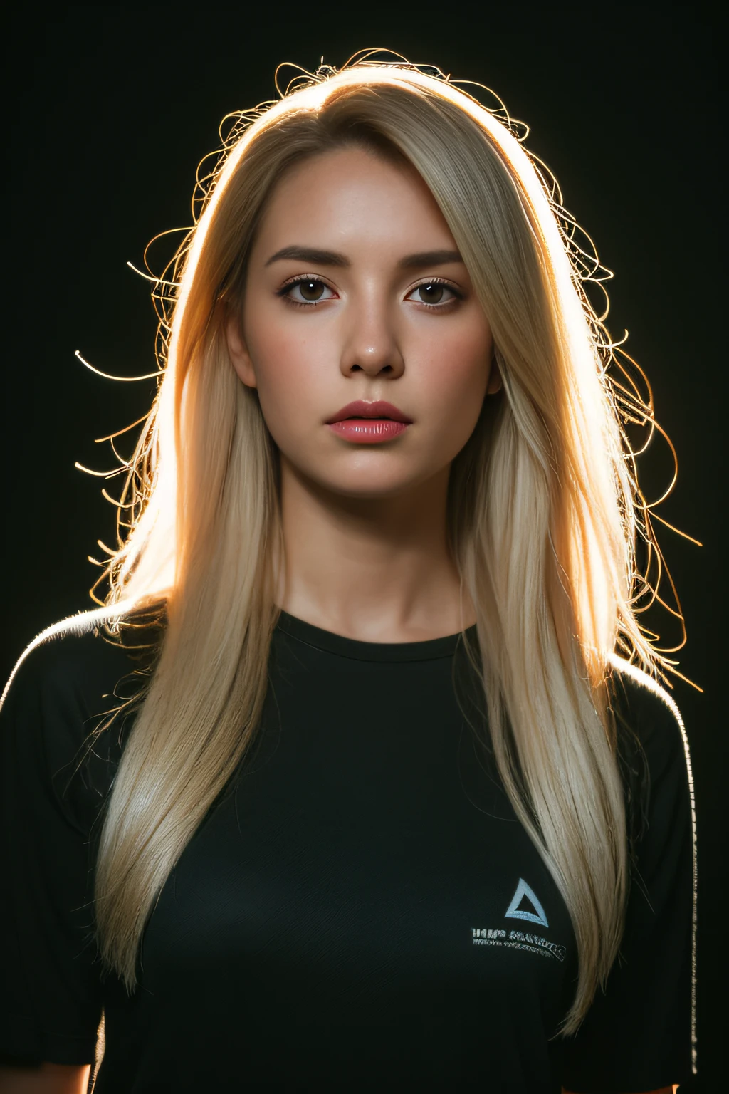 Hyperrealist portrait of female by david hockney and alphonse mucha,fantasy art, photo realistic, dynamic lighting, artstation, poster, volumetric lighting, very detailed faces, 4 k, award winning,, 1girl, in the dark, deep shadow, low key,cowboy shot,(official clothing:1.4) ,long hair,white hair,
