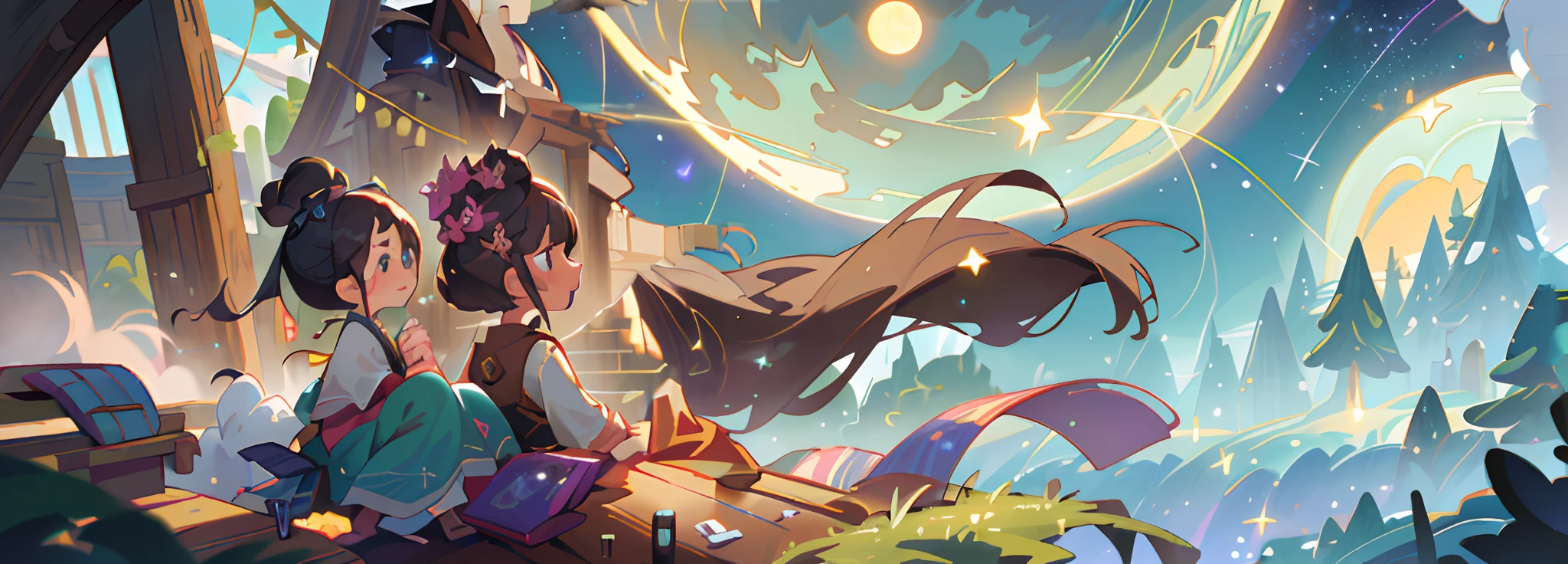 (best quality,4k,8k,highres,masterpiece:1.2),ultra-detailed,(realistic,photorealistic,photo-realistic:1.37),starry night sky,serene atmosphere,shimmering stars,tranquil moonlight,soothing colors,nighttime scenery,scattered constellations,dazzling galaxy,cosmic wonder,ethereal beauty,peaceful landscape,twinkling stars,majestic celestial dome,stillness and calmness,endless expanse,romantic evening,magical universe,soft glow of the moon,nighttime serenity,luminous night sky,vibrant cosmic colors,deep dark depths,luminosity of the stars,silhouette of trees against the night sky,nighttime tranquility,spark