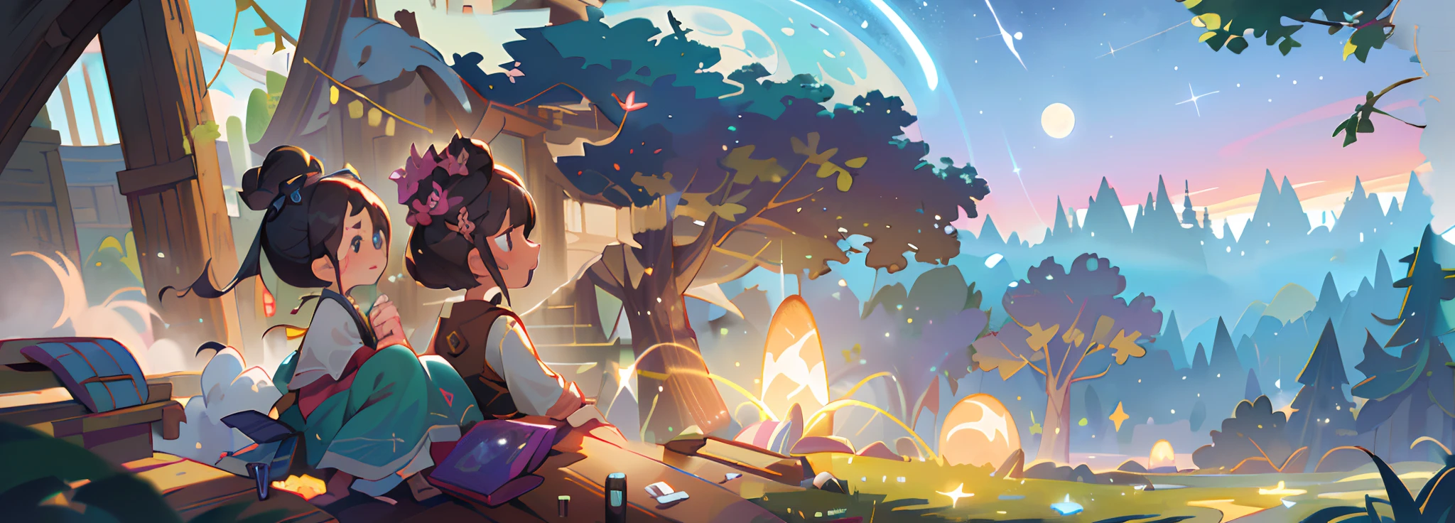 (best quality,4k,8k,highres,masterpiece:1.2),ultra-detailed,(realistic,photorealistic,photo-realistic:1.37),starry night sky,serene atmosphere,shimmering stars,tranquil moonlight,soothing colors,nighttime scenery,scattered constellations,dazzling galaxy,cosmic wonder,ethereal beauty,peaceful landscape,twinkling stars,majestic celestial dome,stillness and calmness,endless expanse,romantic evening,magical universe,soft glow of the moon,nighttime serenity,luminous night sky,vibrant cosmic colors,deep dark depths,luminosity of the stars,silhouette of trees against the night sky,nighttime tranquility,spark