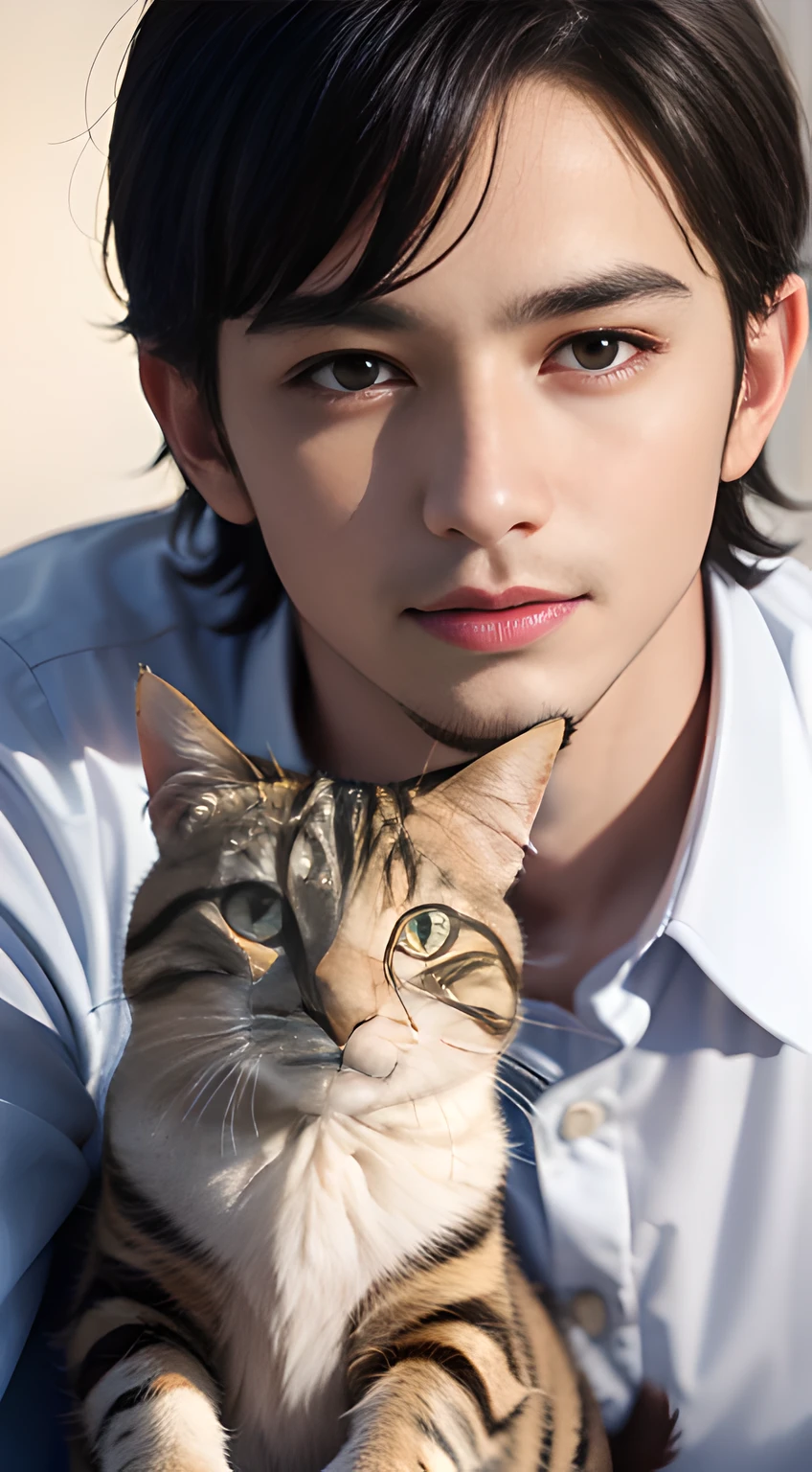 tabby cat's hair,