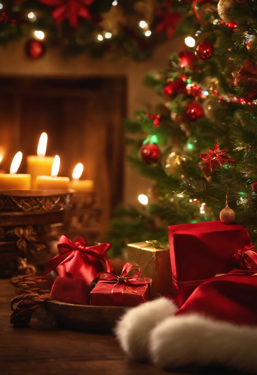 Ambiente de Natal aconchegante