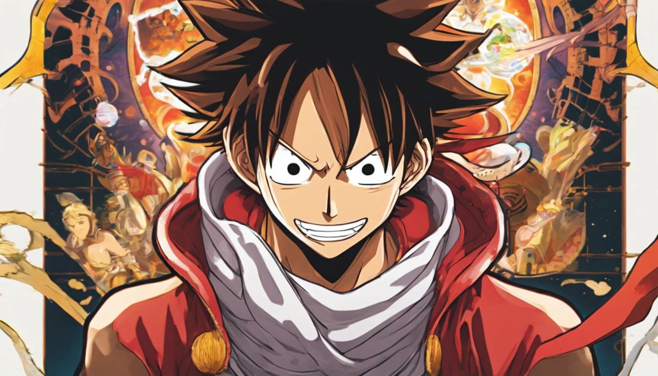 4k Resolution,Monkey D Luffy,One Piece,Pirate,(Inaki Goody as Monkey D Luffy),Real Man, Smile and Enjoy Face,Ultra Details,Realistic, High Detailed,(He Sit at the front of Pirate Ship,Name (The Thousand Sunny),Drone View, Ocean, Colourful Lighting, Romance,