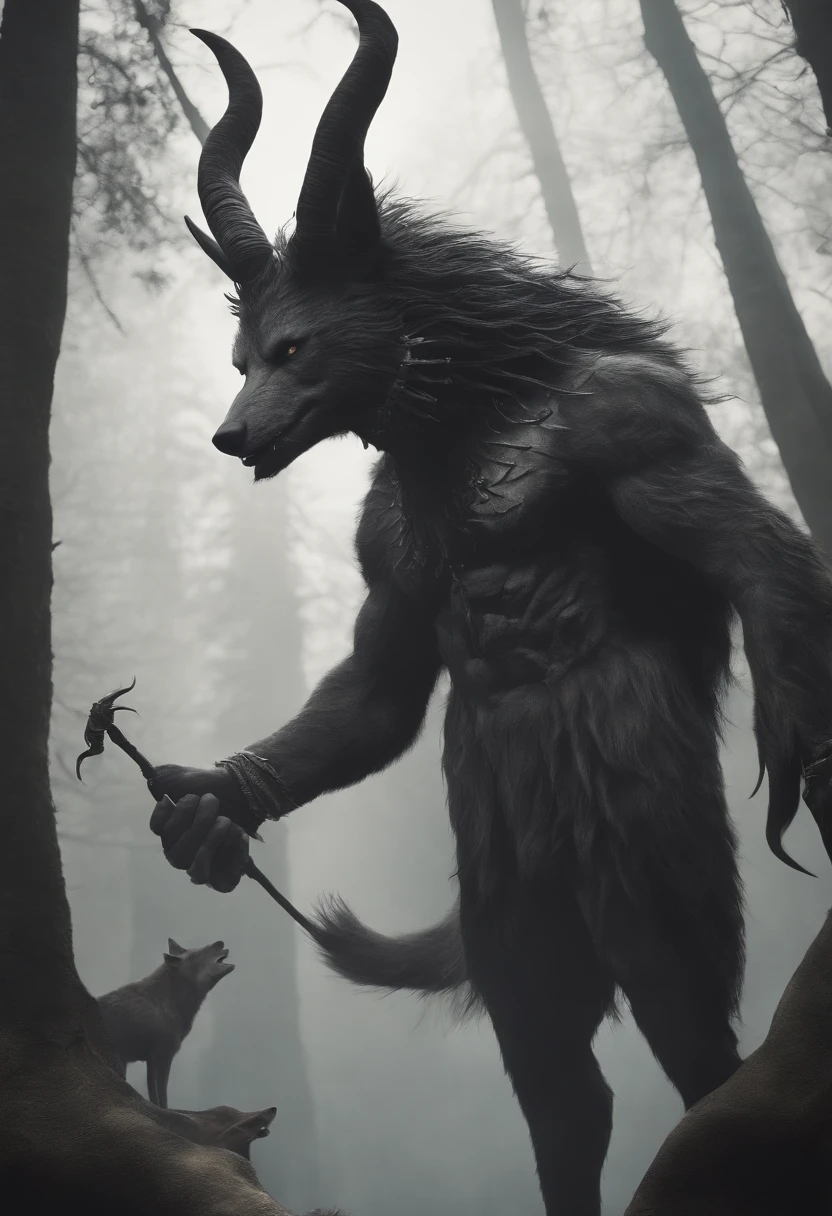 (((1 male werewolf))). Crowd of anthropomorphic female rabbits dressed as scary witches. Many female anthropomorphic rabbits are tickling a lone male anthropomorphic wolf's belly. The anthropomorphic wolf is lying flat on his back spread eagle. They dance next to the large and bloated belly of a shocked anthropomorphic wolf who is restrained to the ground. photo realistic style. dark medieval dungeon. The anthropomorphic rabbits try to grab the anthropomorphic wolf's large penis and balls located on the anthropomorphic wolf's groin. side view. Full body shot of anthropomorphic wolf. Anthropomorphic wolf belly focus. Correct anatomy. NSFW. Only the anthropomorphic male wolf is nude, everyone else wears female clothes.