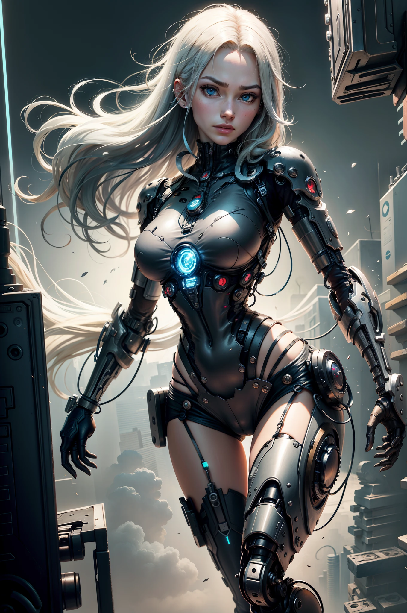 Neat eyes, thumb mechanical, neat, correct