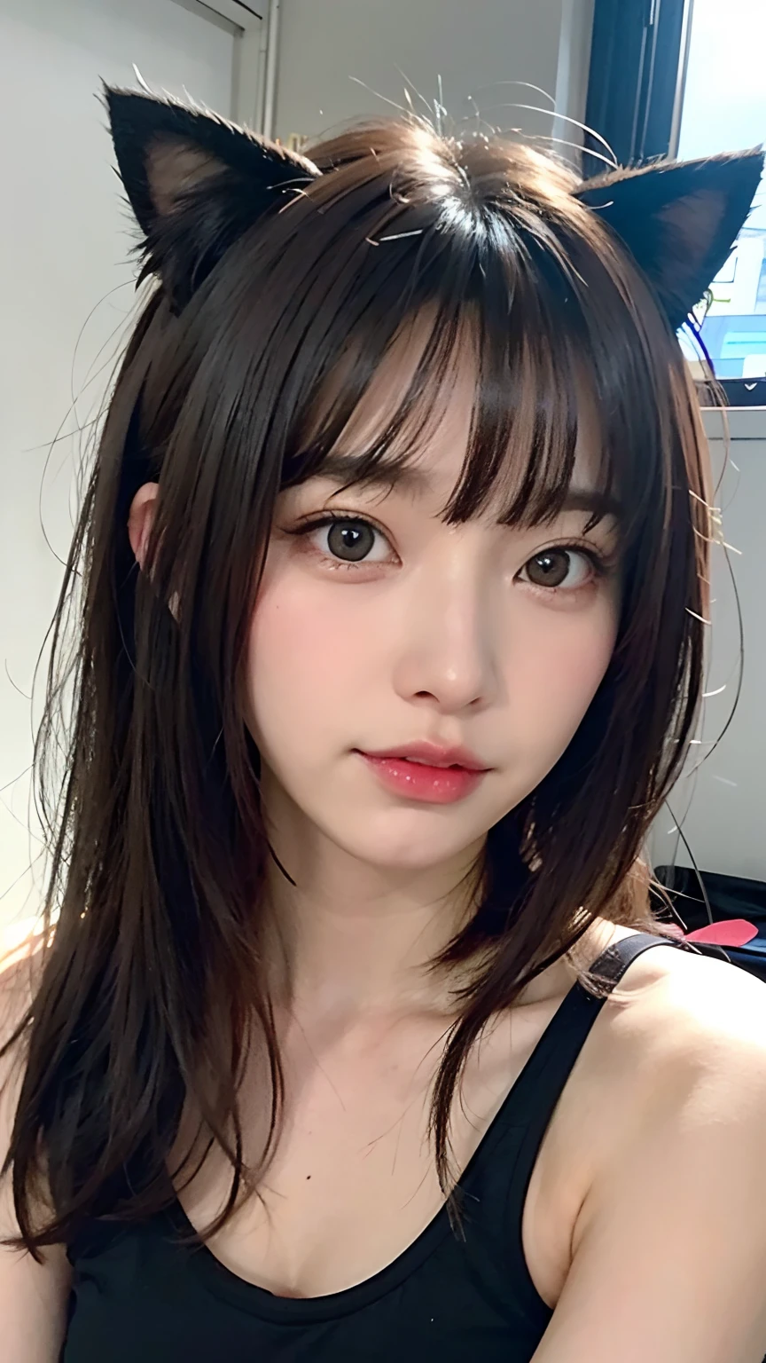 cat ear、a beauty girl