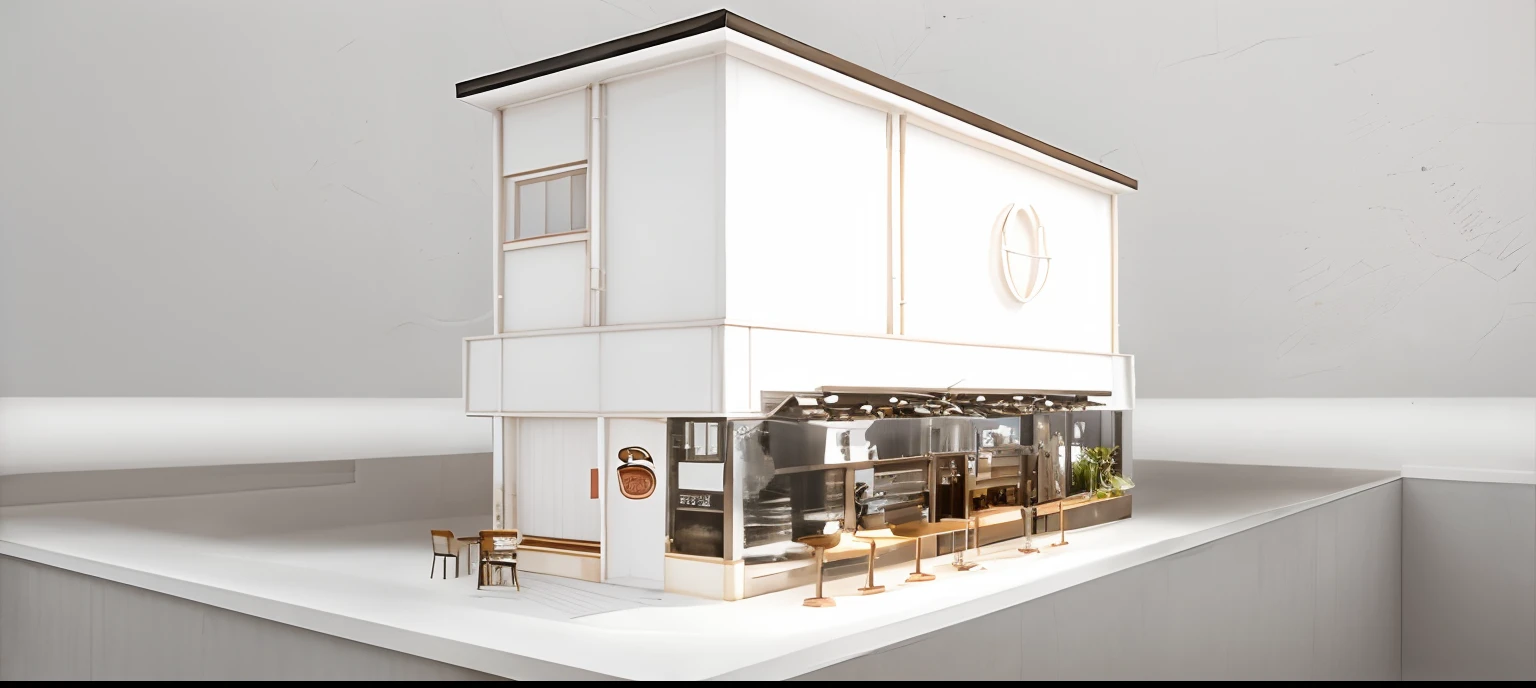 coffee shops , milimalist style , white wall , korean style , street on city , architecture