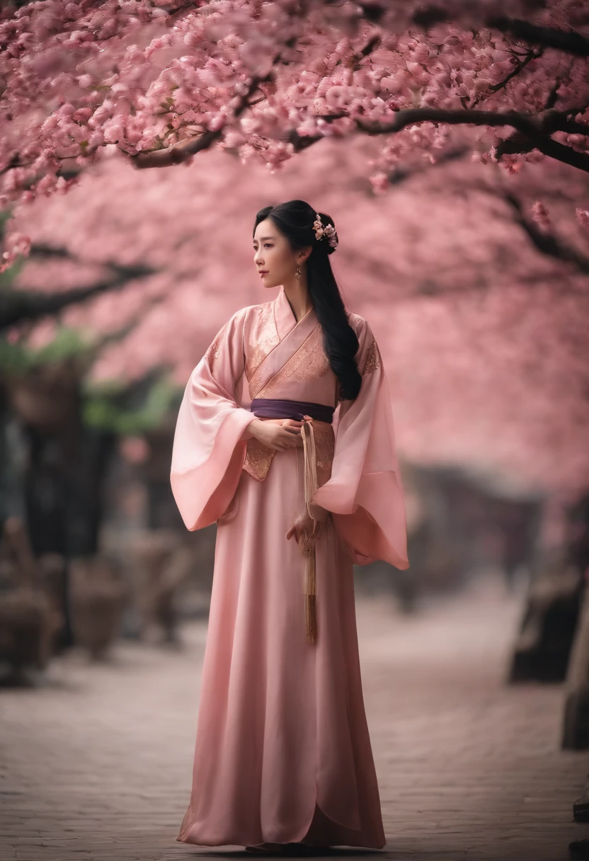 Wuxia style,Huge copper mirror,petals,peach blossom,In pink,purpleish color,Huge copper mirror,No character - AR 16:9 --9 2 --s 750**
