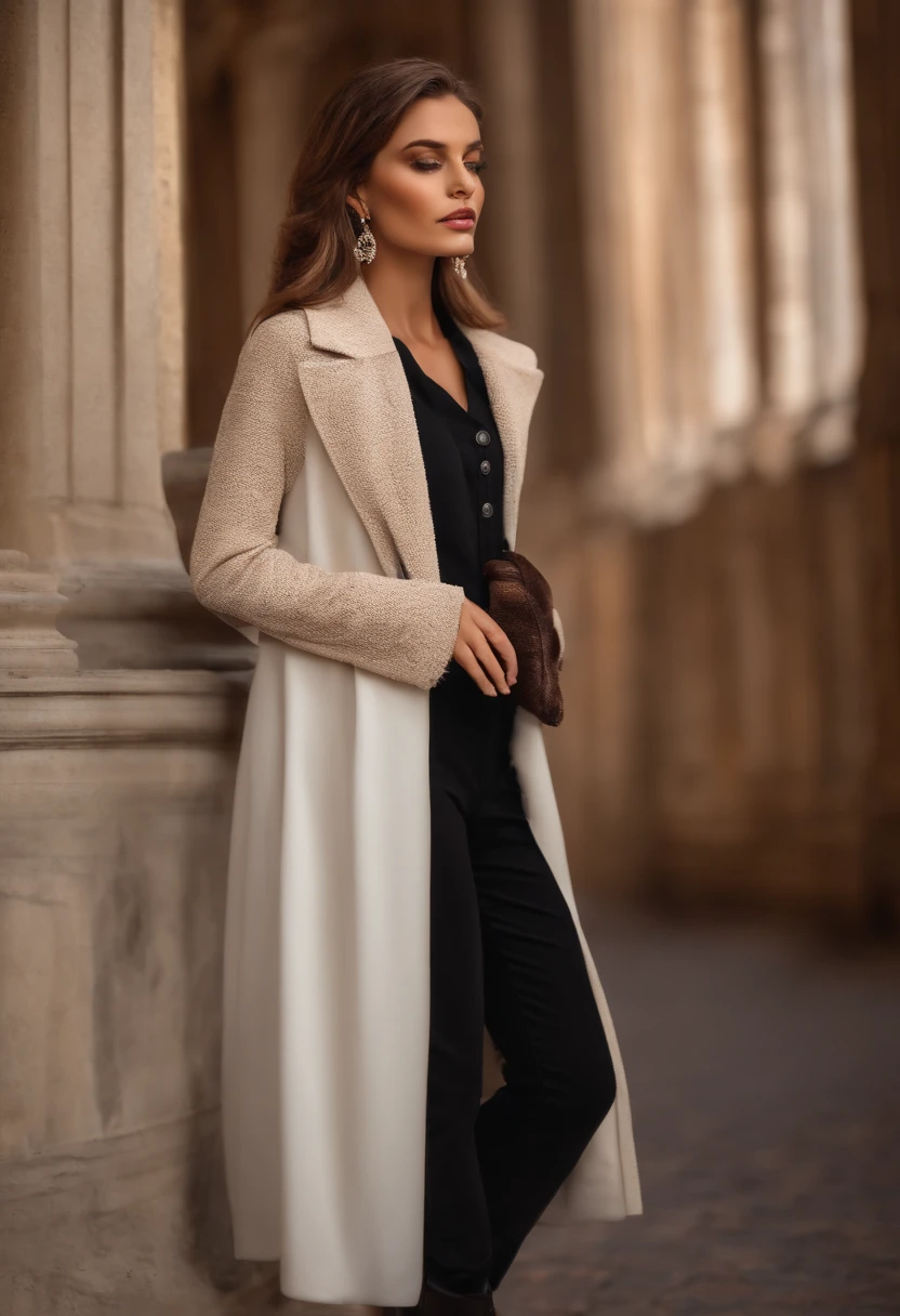 Blanche skinny les yeux marrons un nez fin