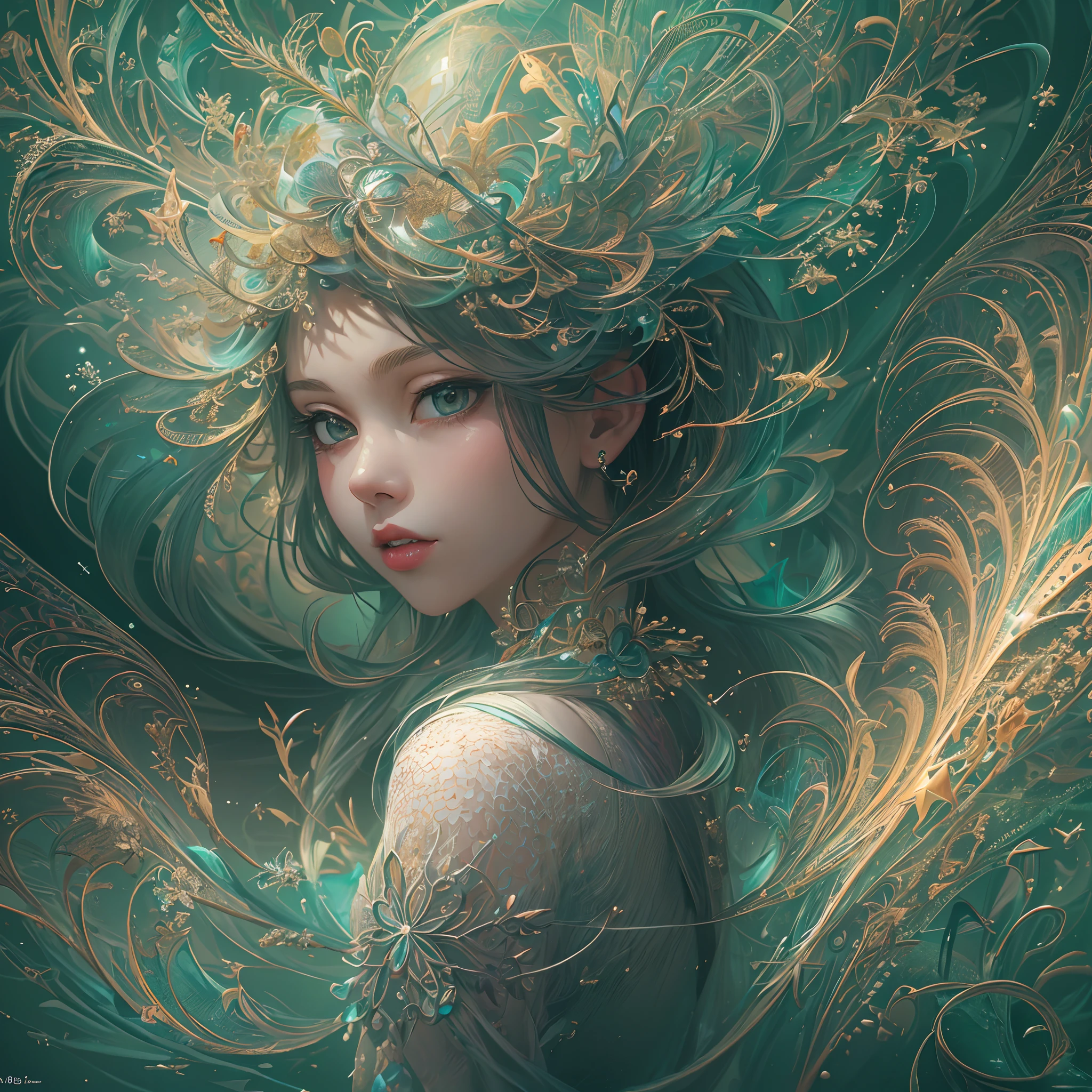 (Masterpiece, Top Quality, Top Quality, Official Art, Beautiful and Aesthetic:1.2), (1girl:1.3), (Fractal Art:1.3),