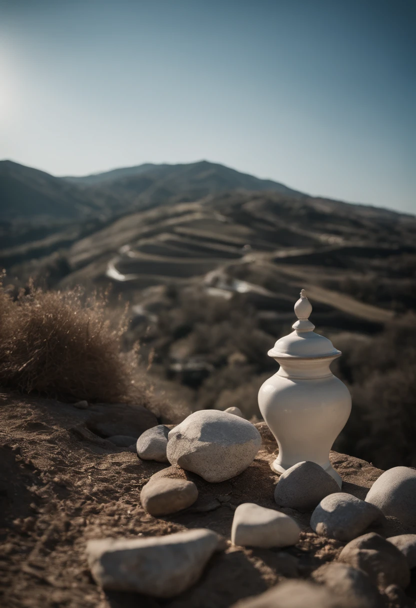 Discarded items pile up into hills,Porcelain pattern,Photographic works,Heads-up,baiyun,blue-sky,flat bottom,Positive perspective,in a panoramic view,high detal