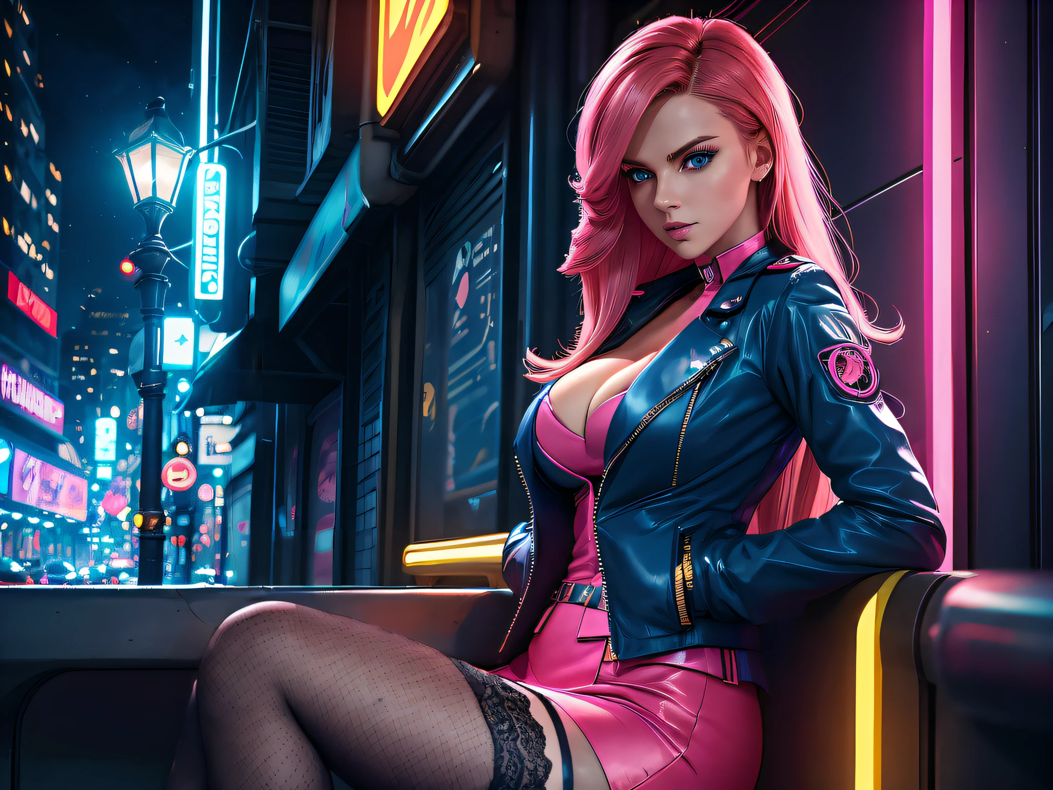 (best quality,4k,8k,highres,masterpiece:1.2),ultra-detailed,(realistic,photorealistic,photo-realistic:1.37),laced black stockings,beautiful detailed legs,provocative pose,sensual lighting,dark atmosphere,black lace garter belt,high heels,feminine curves,portrait photography,seductive gaze,vivid colors,soft and smooth skin,alluring charm,contrasting shadows,mysterious mood,stylish composition,subtle glamour,teasing and intimate,erotic art,black and white contrast,artistic expression,depth of field,romantic vibe