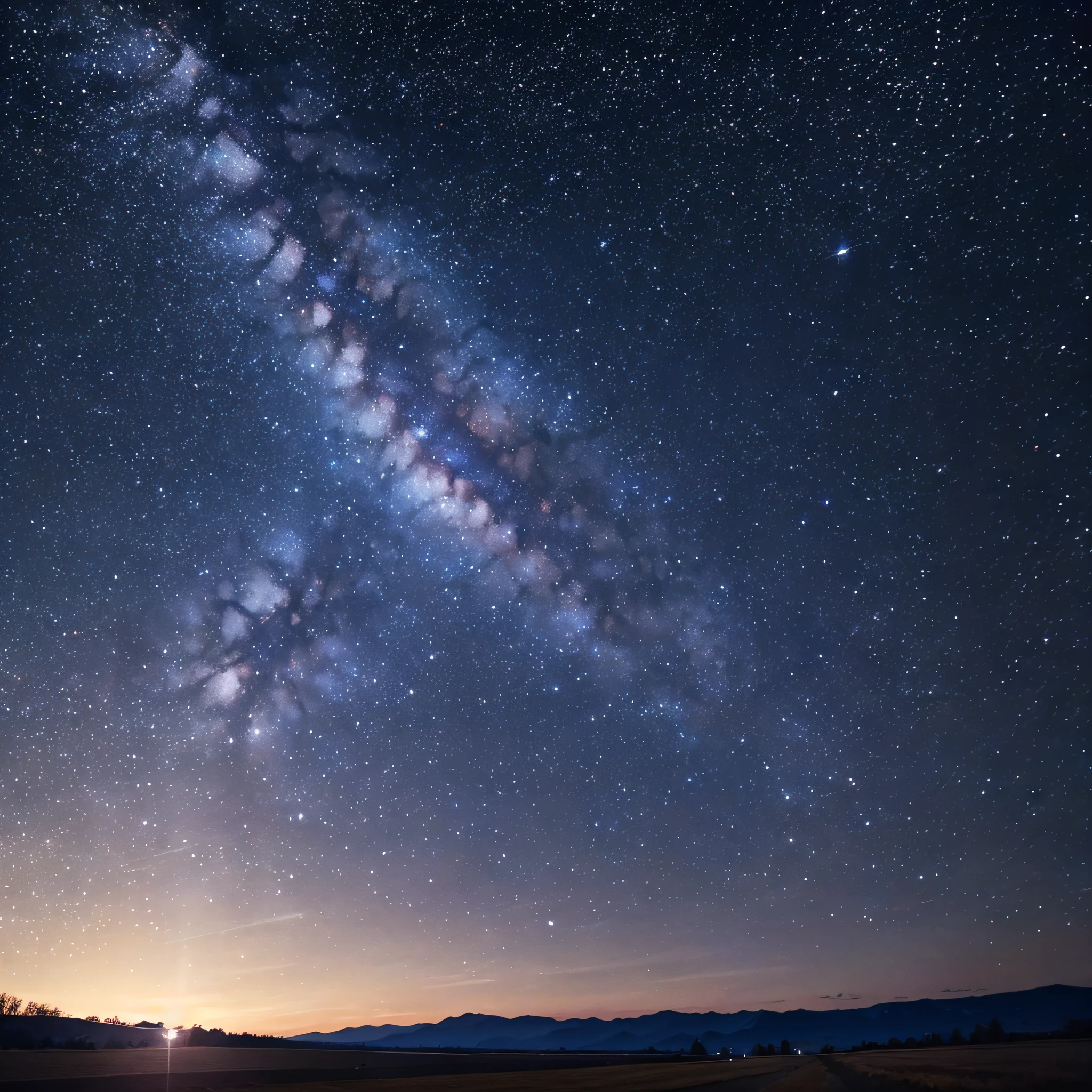Starry Night in a Rural Area:
In rural areas with minimal light pollution, the night sky is adorned with a vast canvas of twinkling stars. The absence of city lights allows for a breathtaking view of the Milky Way and constellations.