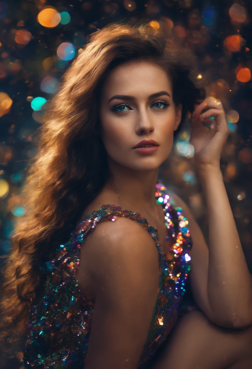 stunning fiminine body, commercial image, lucinda lafleur | holographic photography shoots, in the style of tanya shatseva, daz3d, street pop, luminous palette, close up, realistic impressionism, shiny/glossy --ar 51:91 --s 750