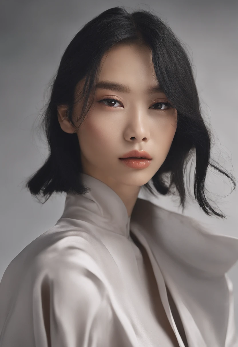 Certainly! Here is the description of Akira Sasaki in English:
---
**Physical Appearance:**
Akira Sasaki is a young woman of exceptional beauty, undoubtedly a captivating sight for anyone who meets her gaze. Each of her features is a work of art in itself, creating a visual harmony that naturally draws attention.
**Face:** Her face is graceful and delicately sculpted. High cheekbones accentuate the finesse of her features, while her chin is finely chiseled. Her skin is flawlessly smooth, without the slightest imperfection.
**Eyes:** Akira's eyes are her most striking assets. They are of a deep, almost ethereal color, an intense red characteristic of ghouls. These fiery irises emit a hypnotic gleam that seems to penetrate the souls of those who look into them. Their long, dark lashes beautifully frame these scarlet jewels.
**Hair:** Her locks are a jet-black, sleek and silky. The strands gracefully frame her face and cascade down to her shoulders. When she moves, her hair seems to dance in harmony with her, adding to her natural grace.
**Smile:** Her smile is bright and warm, capable of lighting up any room. Her lips are delicate and naturally red, creating a striking contrast with the fairness of her skin.
**Body:** Akira's body is a harmonious fusion of grace and strength. She possesses an slender and elegant silhouette, highlighting her femininity while demonstrating her physical prowess. Her shoulders are delicate, her arms well-proportioned, and her legs seem to go on forever.
**Fashion Style:** Akira has an innate sense of style, often opting for elegant and timeless outfits. She frequently wears a long black leather coat that accentuates her silhouette, along with matching boots that add to her mysterious aura.
Her entire appearance is a living work of art, a natural beauty that seems to transcend conventional standards. Her charm goes beyond words and leaves a lasting impression on anyone privileged enough to encounter her.
Beauty Rating: 10/10
Ak