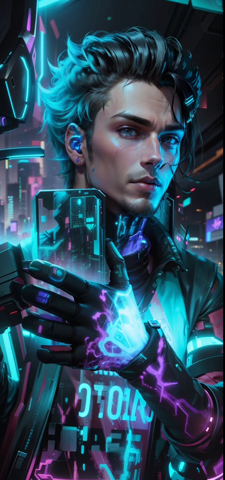 cyberpunk,handsome boy, don't change my original face, 8k,ultra realistic, gaming background, please don't change my real face