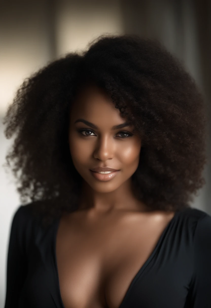 professionnel, (Photo 4k:1.1) par (Jeremy Lipking:0.3), (Dittmann Anna:0.3), (jiner:0.3), (mise au point nette:1.3), High detail, Porter (low-cut shirt:1.2), beautifull detailed face, yeux noisette, longs cheveux noirs, (attractive young woman:1.3), (Seductive:1.1), (rougissant:1.1), Forme du corps du sablier, gros seins ronds, hanches larges, Femme en robe noire , Black Goddess, tight attire, tight attire, smiling seductively, joli visage, fille parfaite aux cheveux blancs, pose satisfaite, Cute seductive smile, belle fille africaine, bonne jeune fille, very sexy pose, Bel angle, pose attrayante, fille mignonne, sexy pose, Un magnifique Africain, Image du corps entier, Very realistic whole body latina