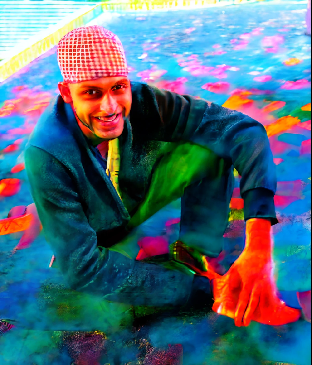 There is a man sitting on the floor with a skateboard, Photo prise en 2 0 2 0, mohamed chahin, Atout Akech, taken in the early 2020s, avec une expression heureuse, Riyahd Cassiem, Photo en couleur, Emmanuel Shiru, Alex, avec un beau sourire, il a environ 2 0 ans