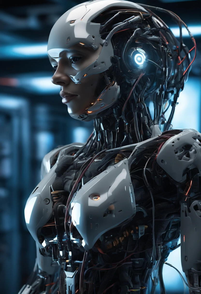 Machine with robotic and human signature 