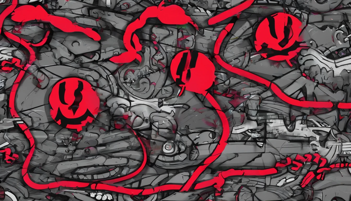 Chains for chewing rats , bright red eyes 1.4, grey skin, 2D art games, Detailed character expressions, close up, in the style of soft brushstroke realism, Dark and neon colors, ::1 neckline ::-0.5 --ar 2:3 - without splitting