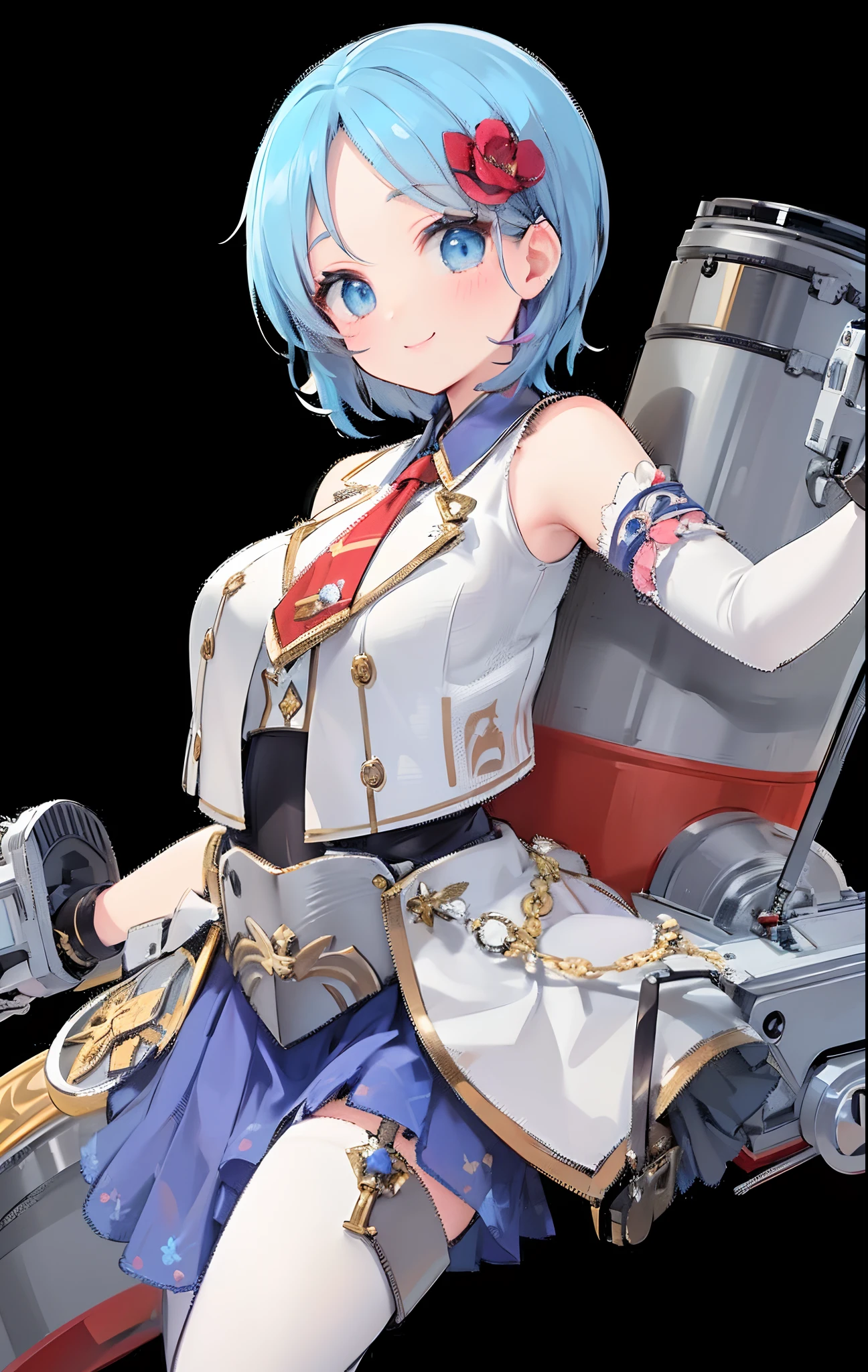 ((tmasterpiece:1.4,best qualtiy))+,(hyper-detailing)+,(Ultra-detailed eyes)+,(Ultra-detailed hair)+,blue colored eyes,Girl with a smile