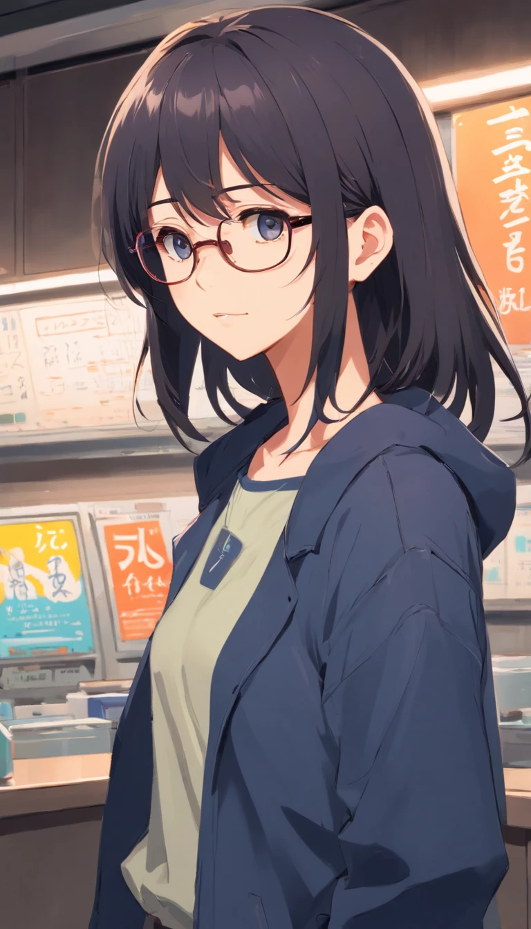 old,Libido boy,Shota,black color hair,wears glasses,Square frame glasses,gloomily,contemplative,black black jacket,White color blouse,long whitr hair,with long bangs,messed up hair,without background,Line drawings,frontage,Dirty laundry