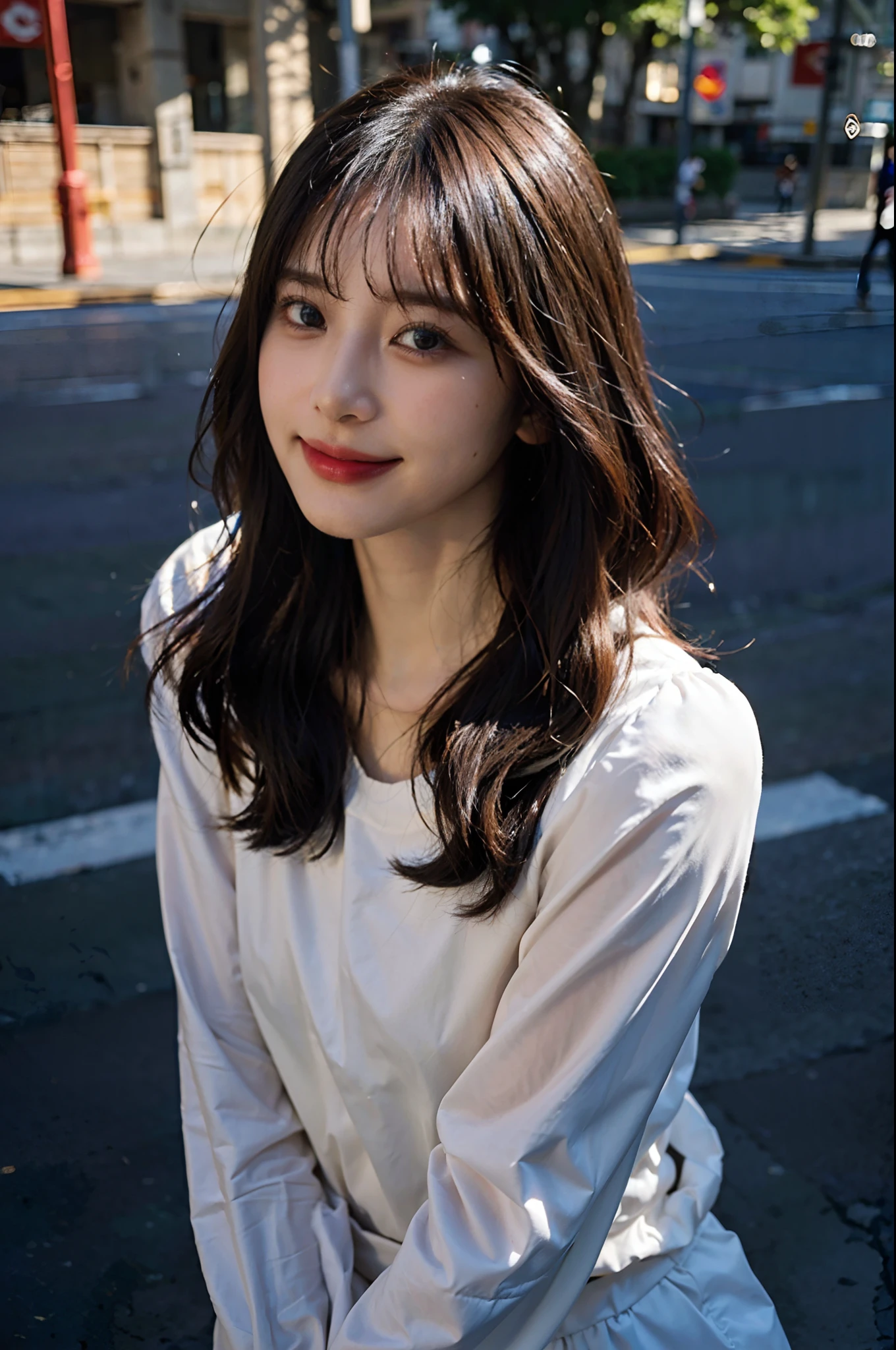 (top-quality、8K、32K、masuter piece、nffsw:1.2)、profile、(slim figure:1.2)、(s lips) 、17 age、tshirts、二重まぶた、shinny skin、Realistic rays、mare、beauitful face、(A smile:1.3)、crouching down、(From above:1.2)、(a closeup:1.4)、blurry backround、(Front Focus)、(Dark: 1.6)、Fantasy Art、photoRealstic、Professional Lighting、extra detailed face、Award-winning、deep-shadows、