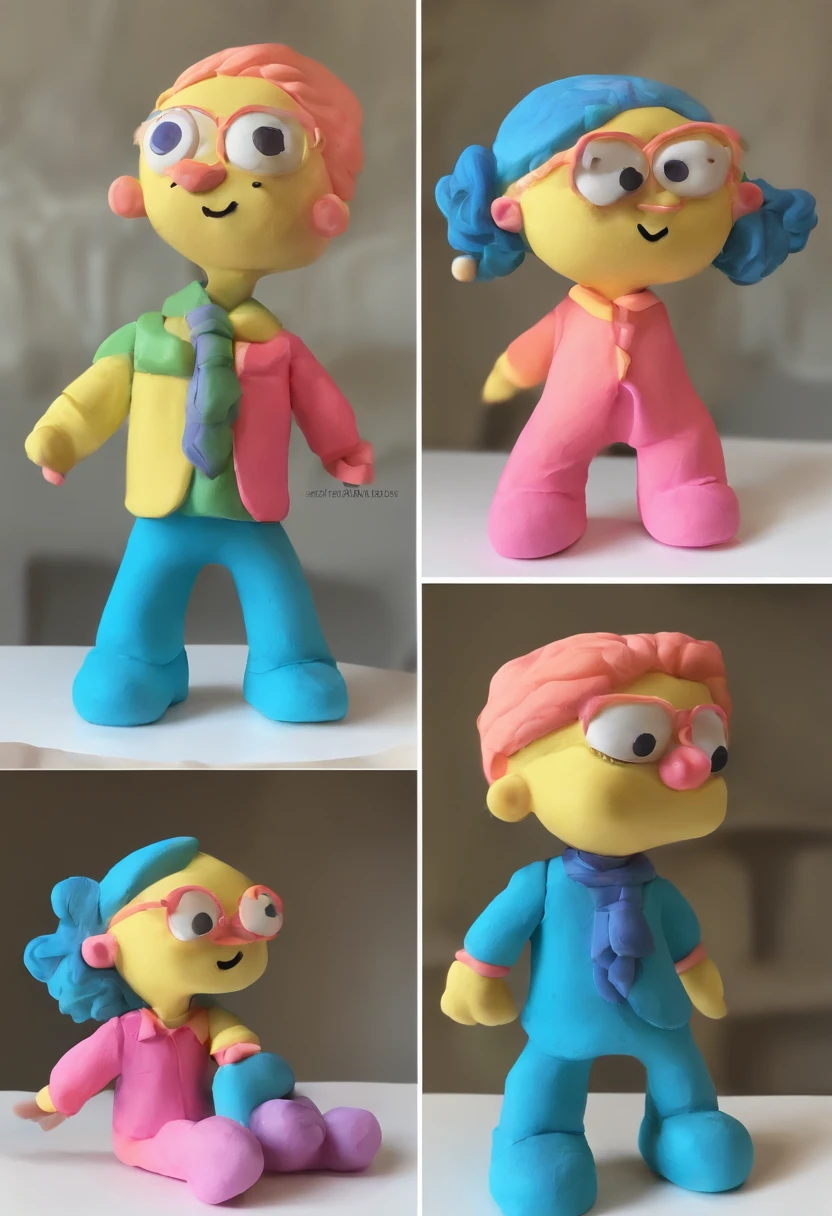 , multiples poses and expressions, fundo branco, children's book illustration style, simples, fofo, 6 anos de idade, cores brilhantes, short, cabelo preto cacheado, blusa de manda