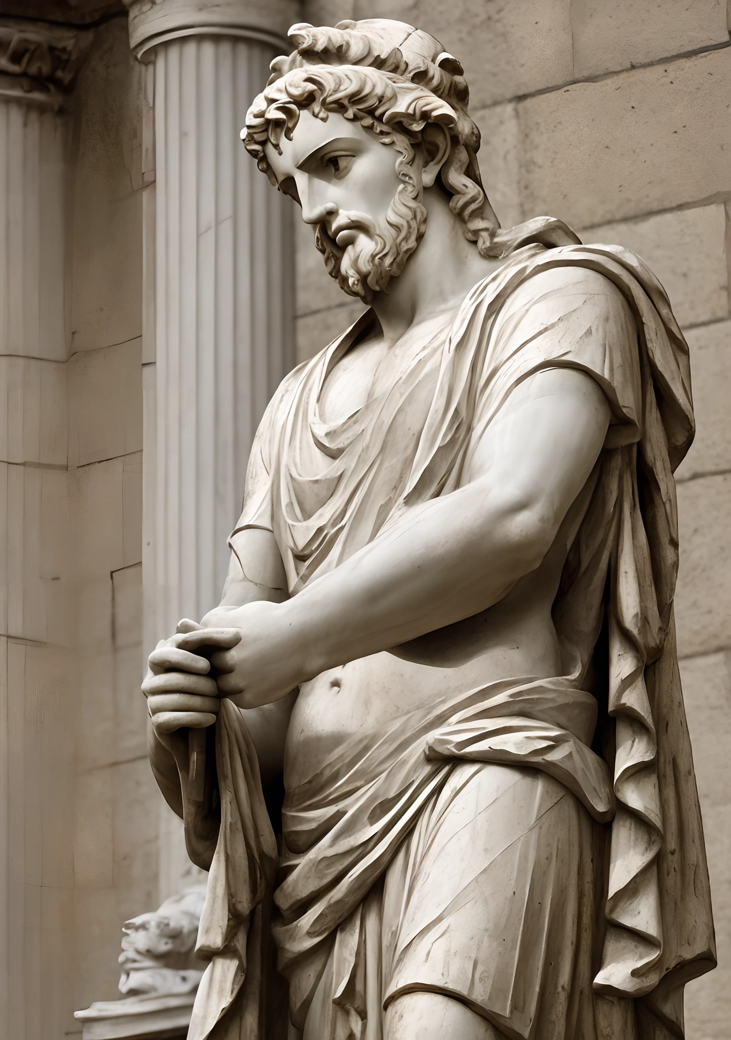 Greek statue of Stoicism style EPICETETUS