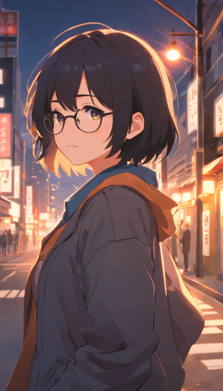 old,Libido boy,Shota,Black color hair,Square glasses,gloomily,Contemplative,black black jacket,White color blouse,Short long hair,with long bangs,messed up hair,Without background,sketching