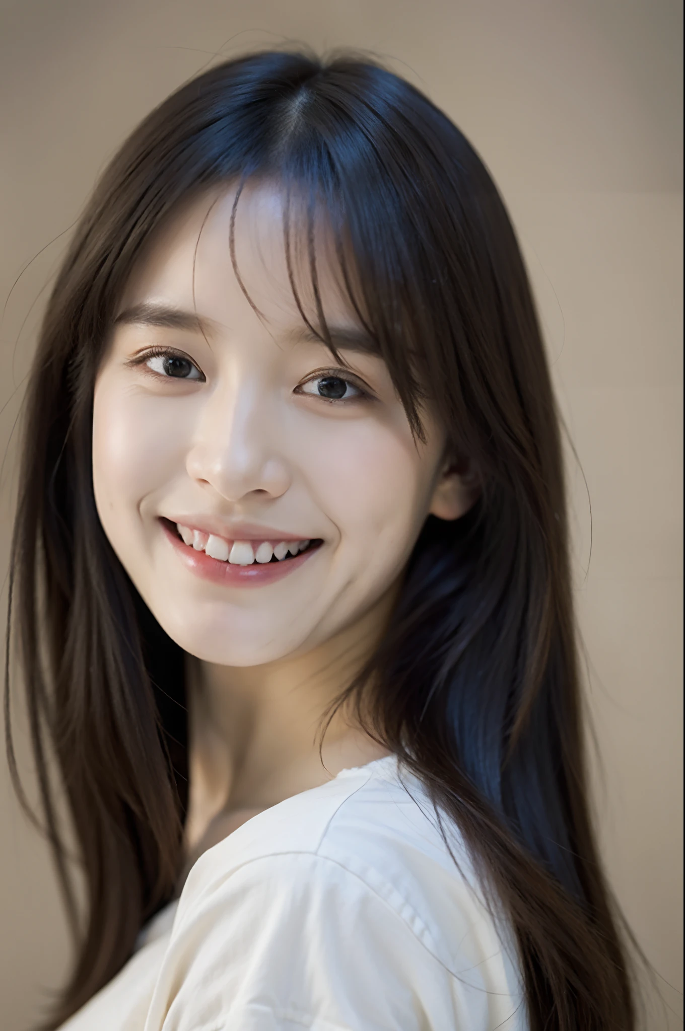 (top-quality、8K、32K、masuter piece、nffsw:1.2)、profile、(slim figure:1.2)、(s lips) 、17 age、white t-shirts、二重まぶた、shinny skin、Realistic rays、mare、beauitful face、(A smile:1.3)、crouching down、(From above:1.2)、(a closeup:1.4)、blurry backround、(Front Focus)、(Dark: 1.6)、Fantasy Art、photoRealstic、Professional Lighting、extra detailed face、Award-winning、deep-shadows、