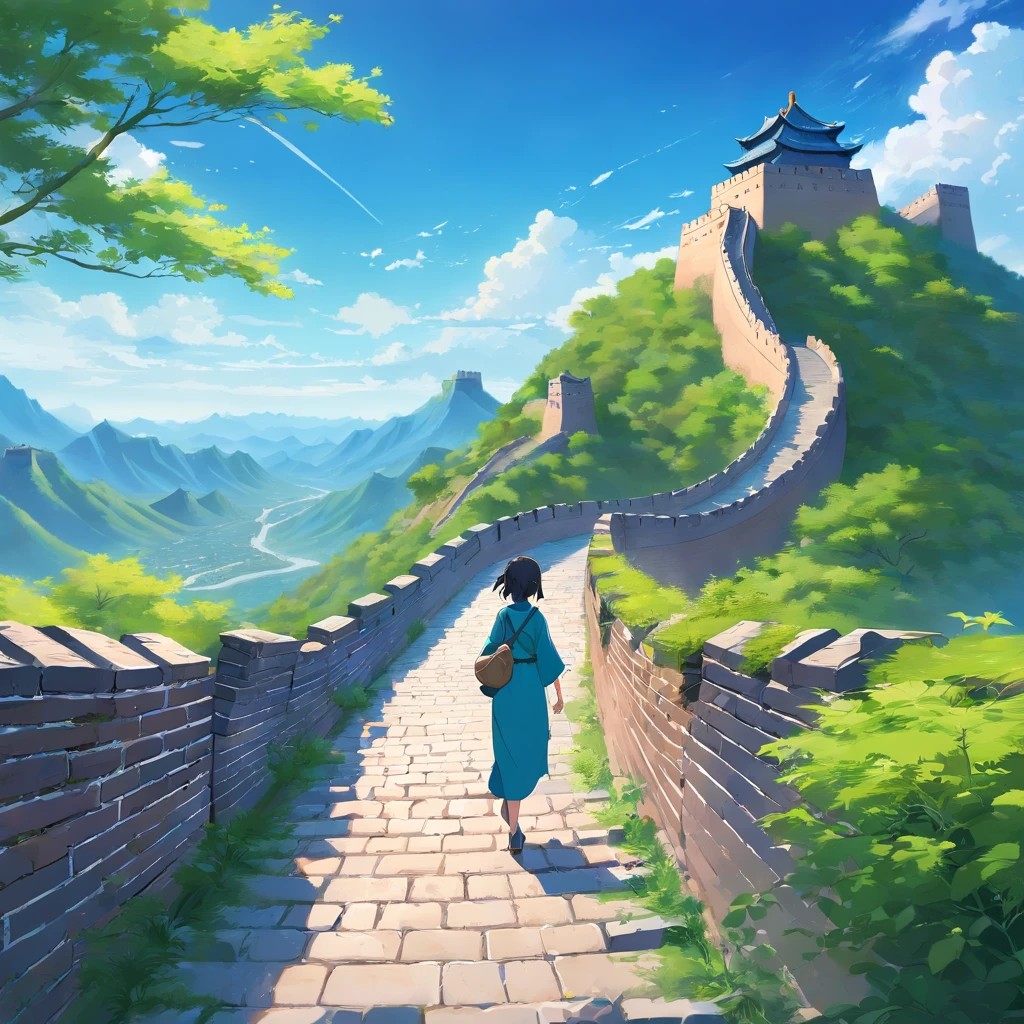 The Great Wall of China and Rakushou、