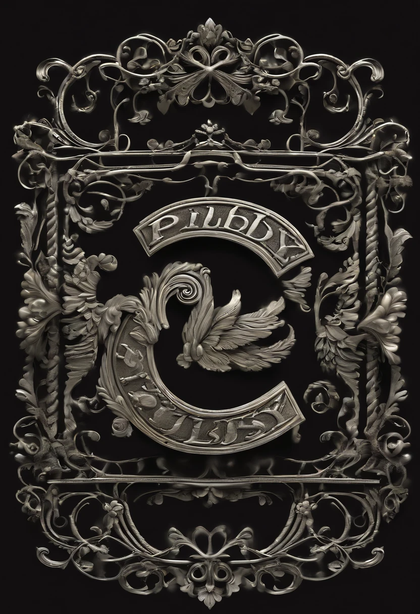 Typographic logo: "PLUSHY" Must include wool, fuzzy elements. Energy, esoteric, magical. 3d, high resolution, pretty, dark fantasy, typography, poster, 3d rendering, photo, product, illustration, cinematic, painting
